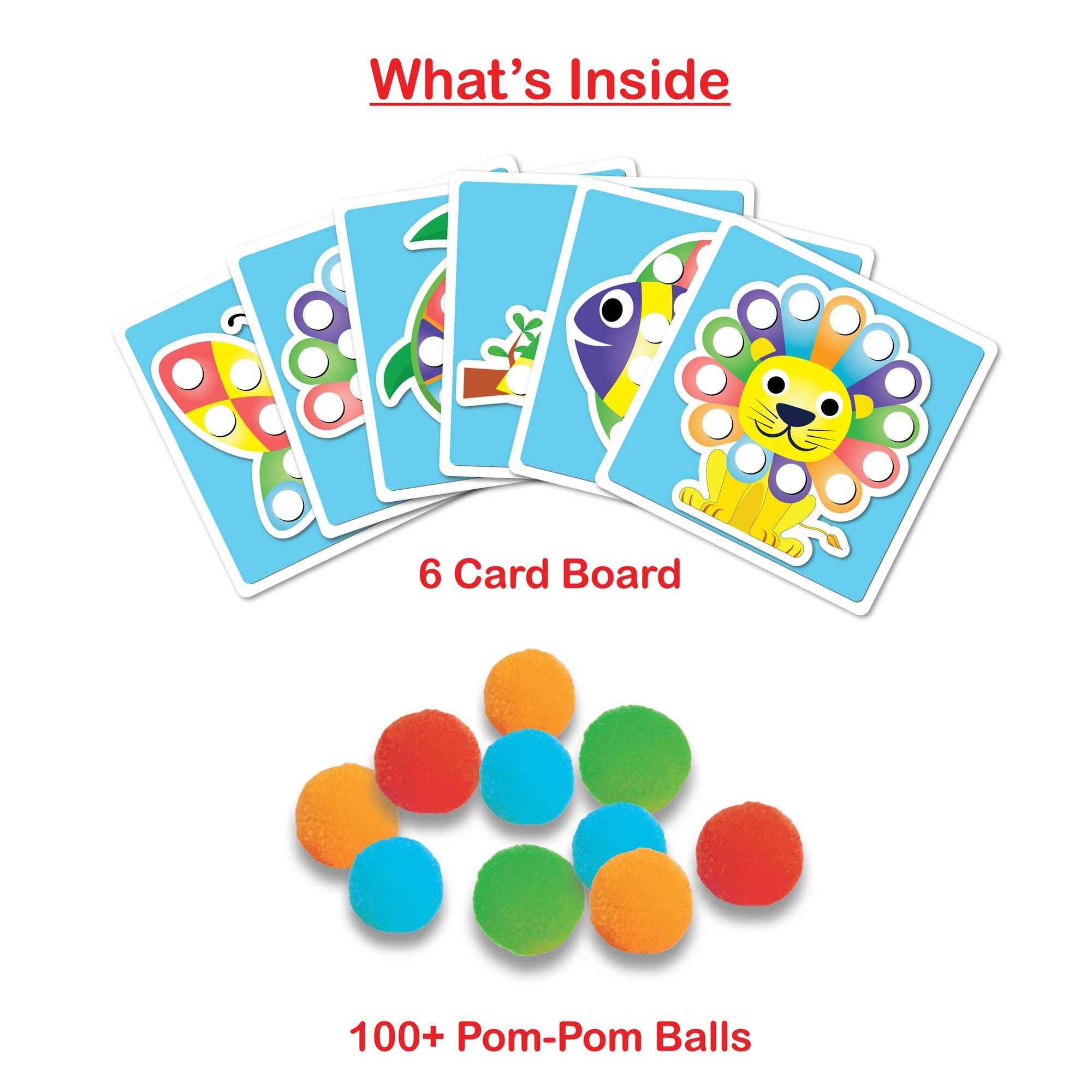 Pom Pom Arts and Crafts Activity Kit, Age 2+