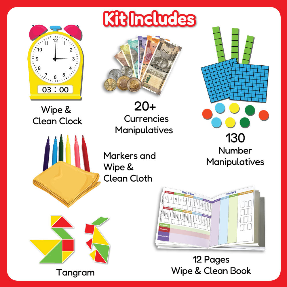 Math Genius and Montessori Toolkit Combo, Age 3+