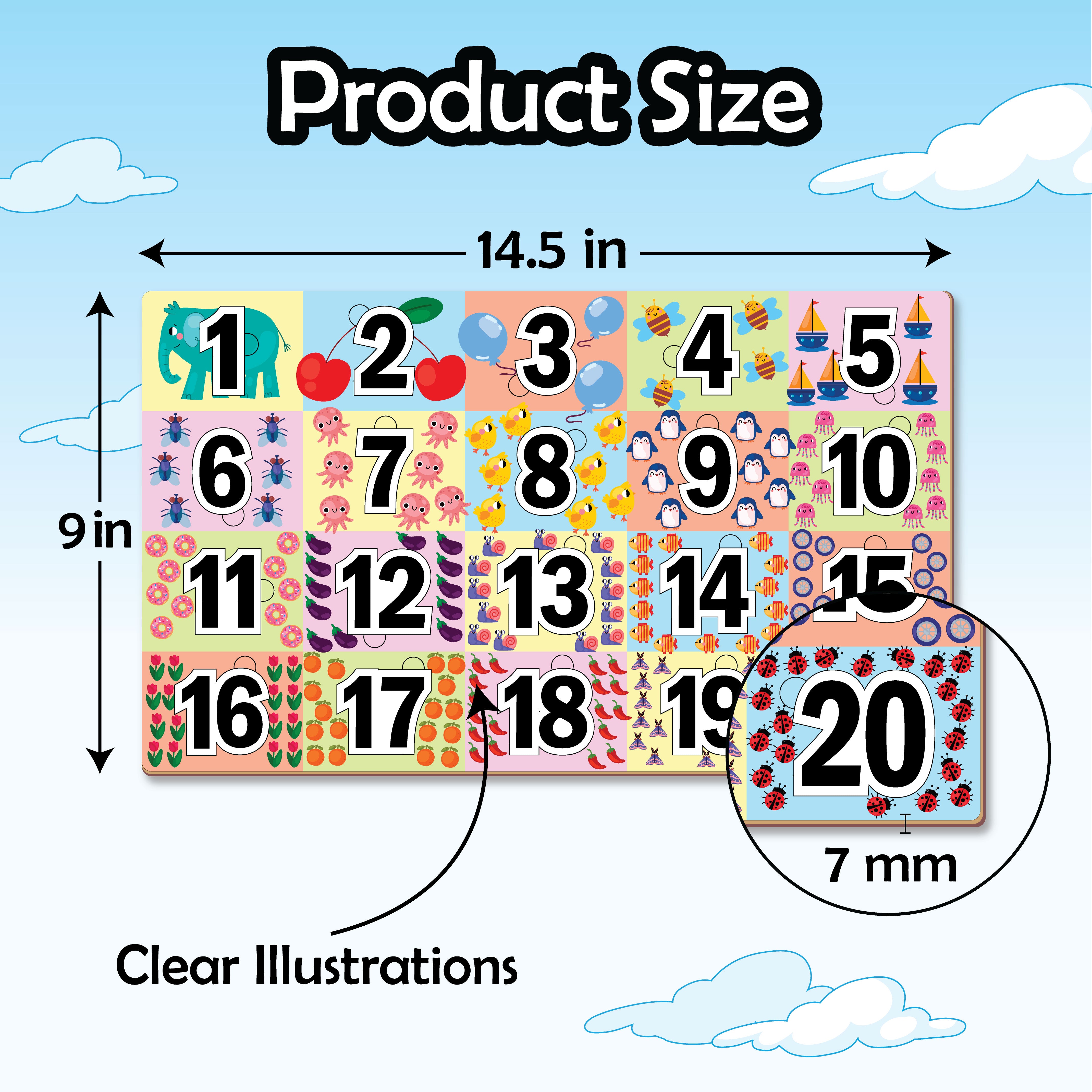 Wooden Number Puzzle, Age 2+