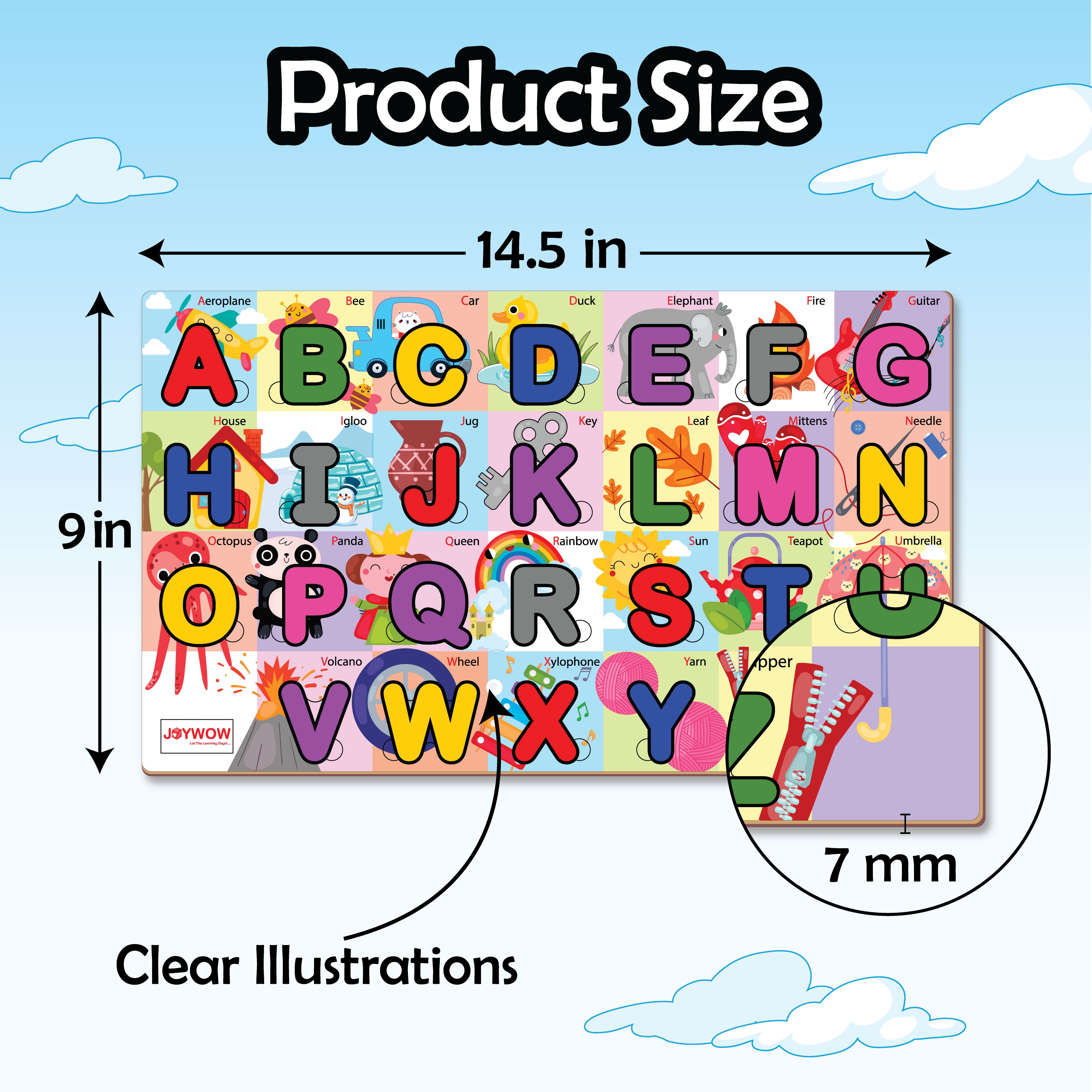 Wooden Alphabet Puzzle, Age 2+