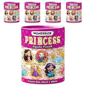 Birthday Return Gifts for Kids ,60 pcs Princess Jigsaw Puzzle ,Pack of 5 Age 5+