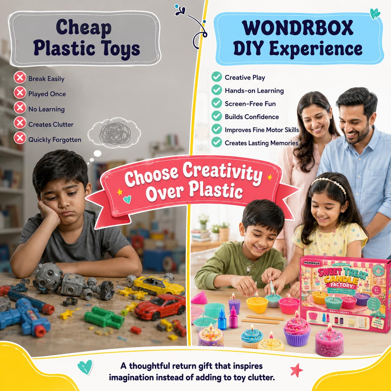 Sweet Treat Candle Factory Making Kit for Kids Age 6-14 DIY | STEM Art & Craft Activity Science Kit