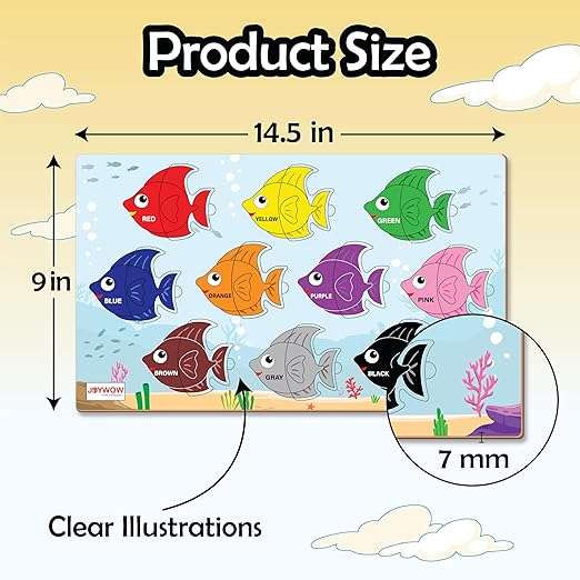 Wooden Color Puzzle, Age 2+