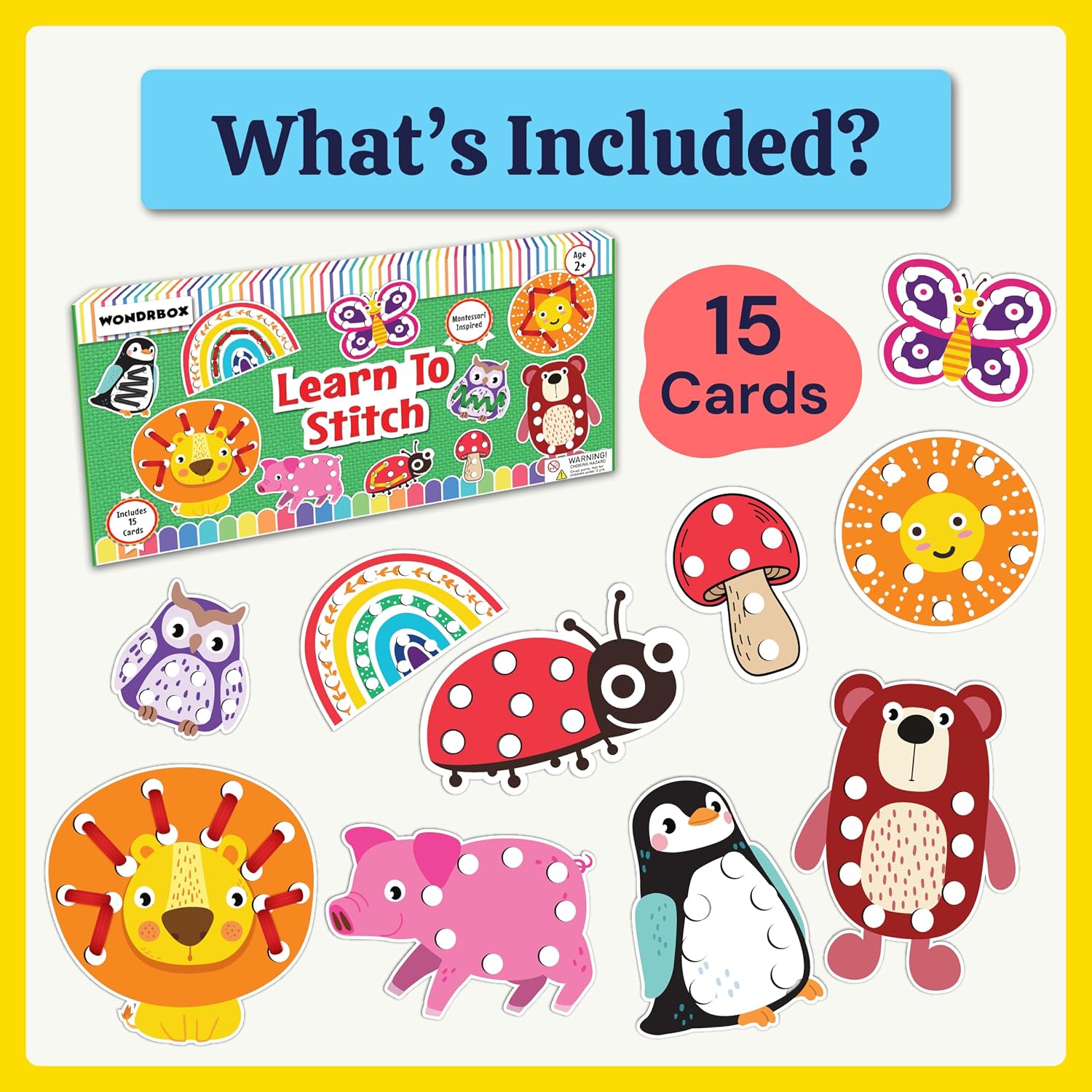 Learn to Stitch, Lacing Activity, Age 2+