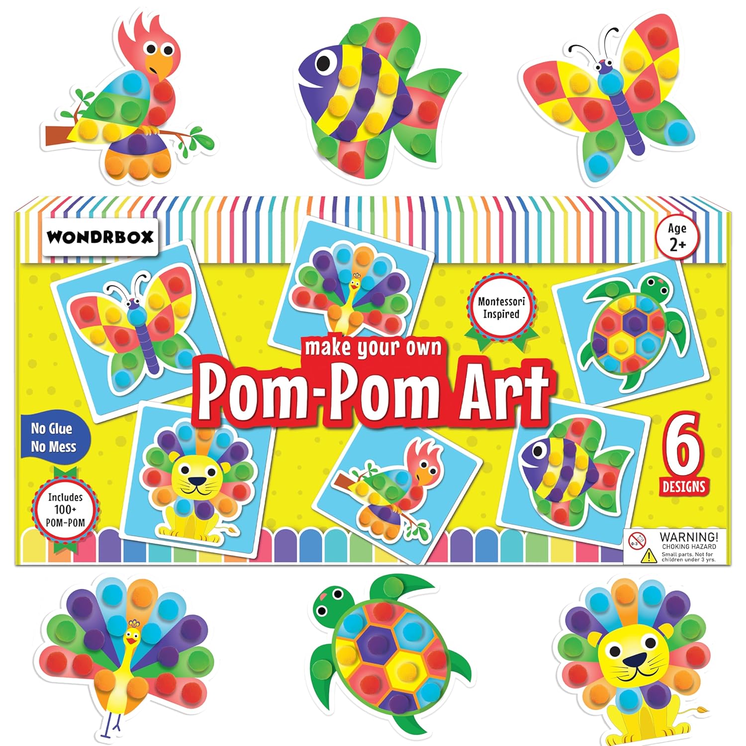 Pom Pom Arts and Crafts Activity Kit, Age 2+