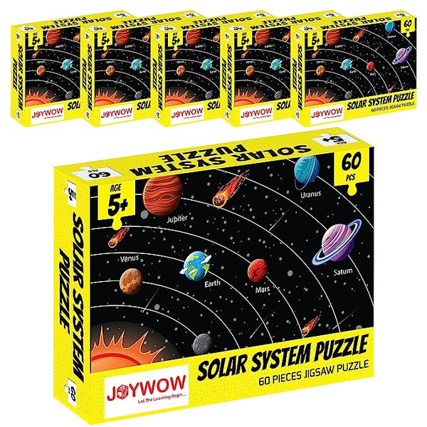 JOYWOW Return Gifts for Kids (Pack of 6), Solar System Jigsaw Puzzle Game for Kids Age 5-9,Educational and Learning Toy, Party Favours for Kids, Birthday Gift for Kids