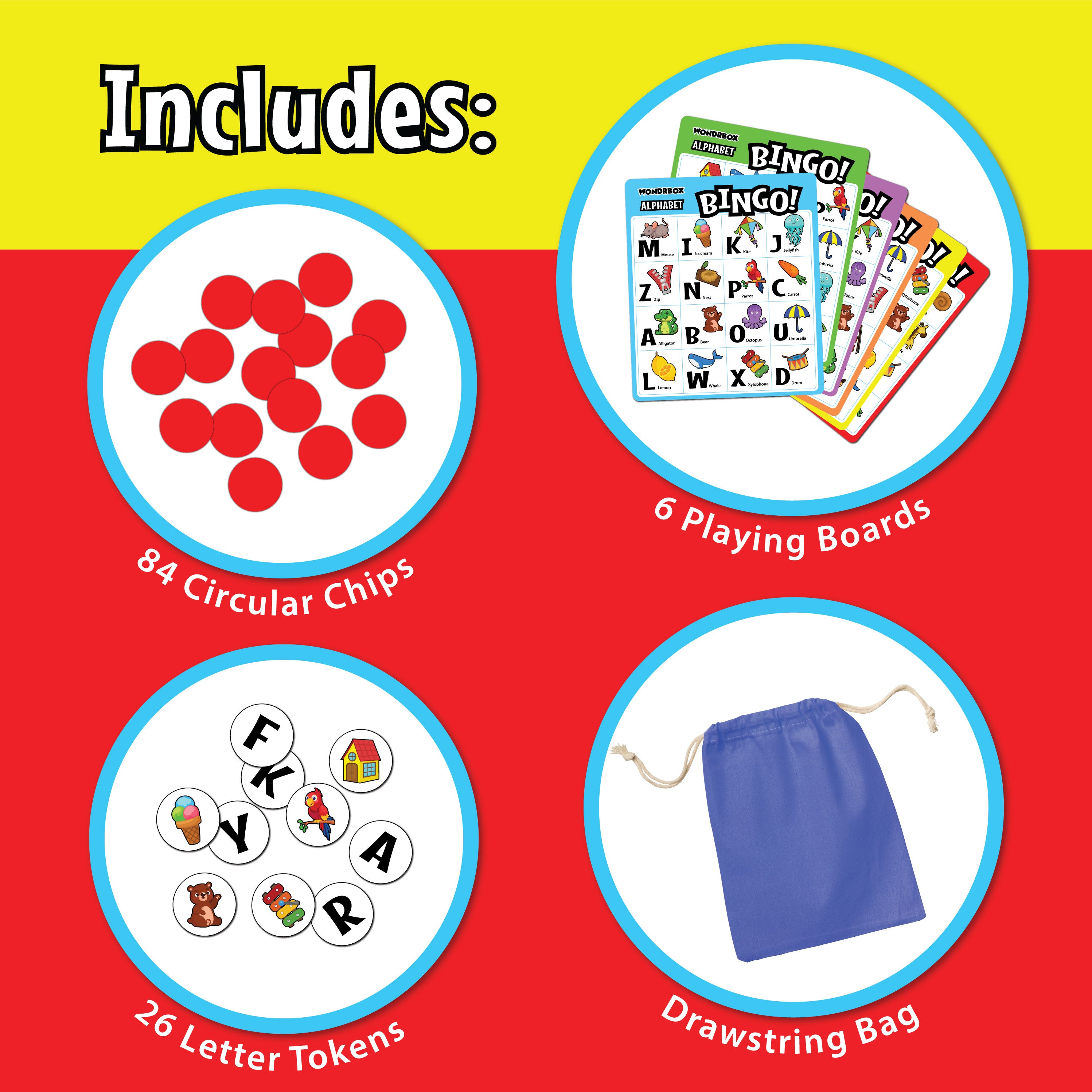 Alphabet Bingo Board Game Ages 2+