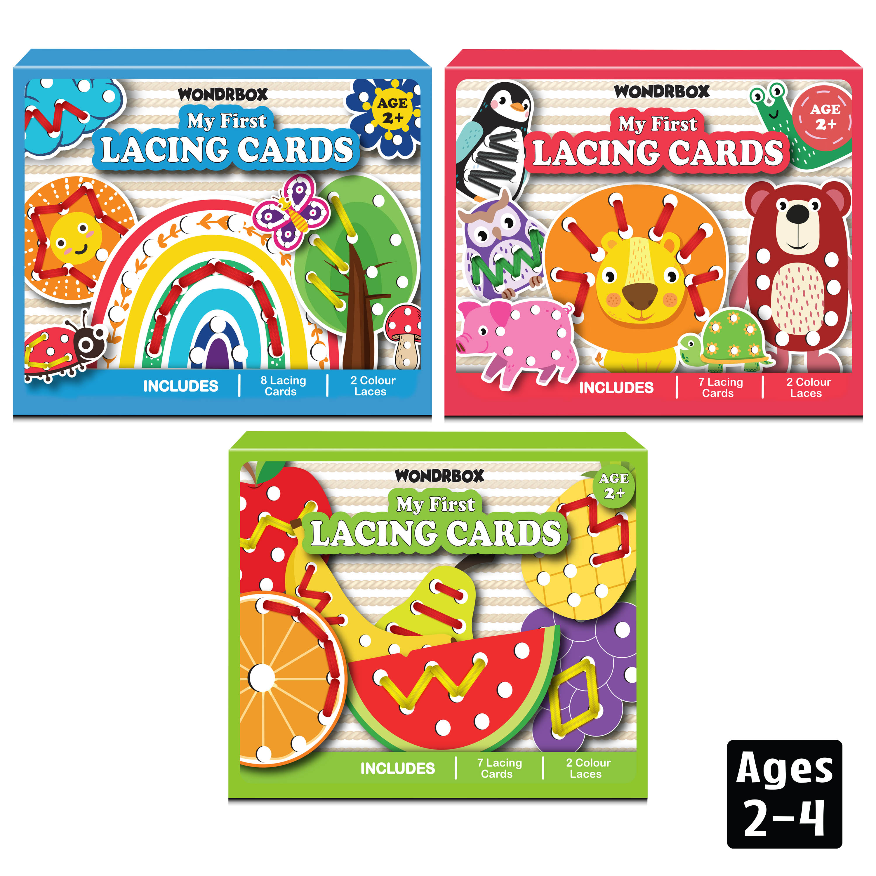 Lacing Activity Kit (Lacing Set of 3), Age 2+