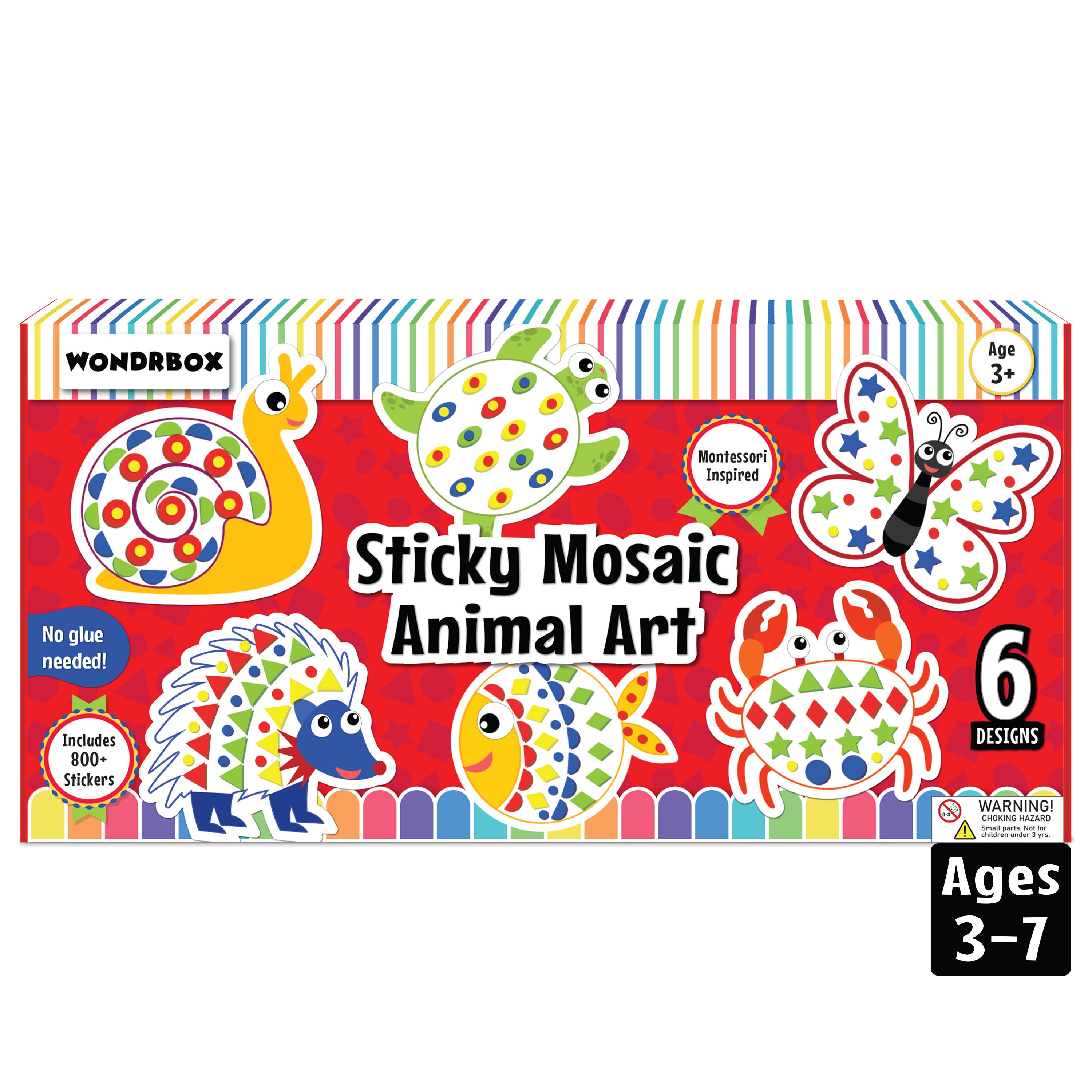 Sticky Mosaic Animal Art Craft Kit, Age 3+