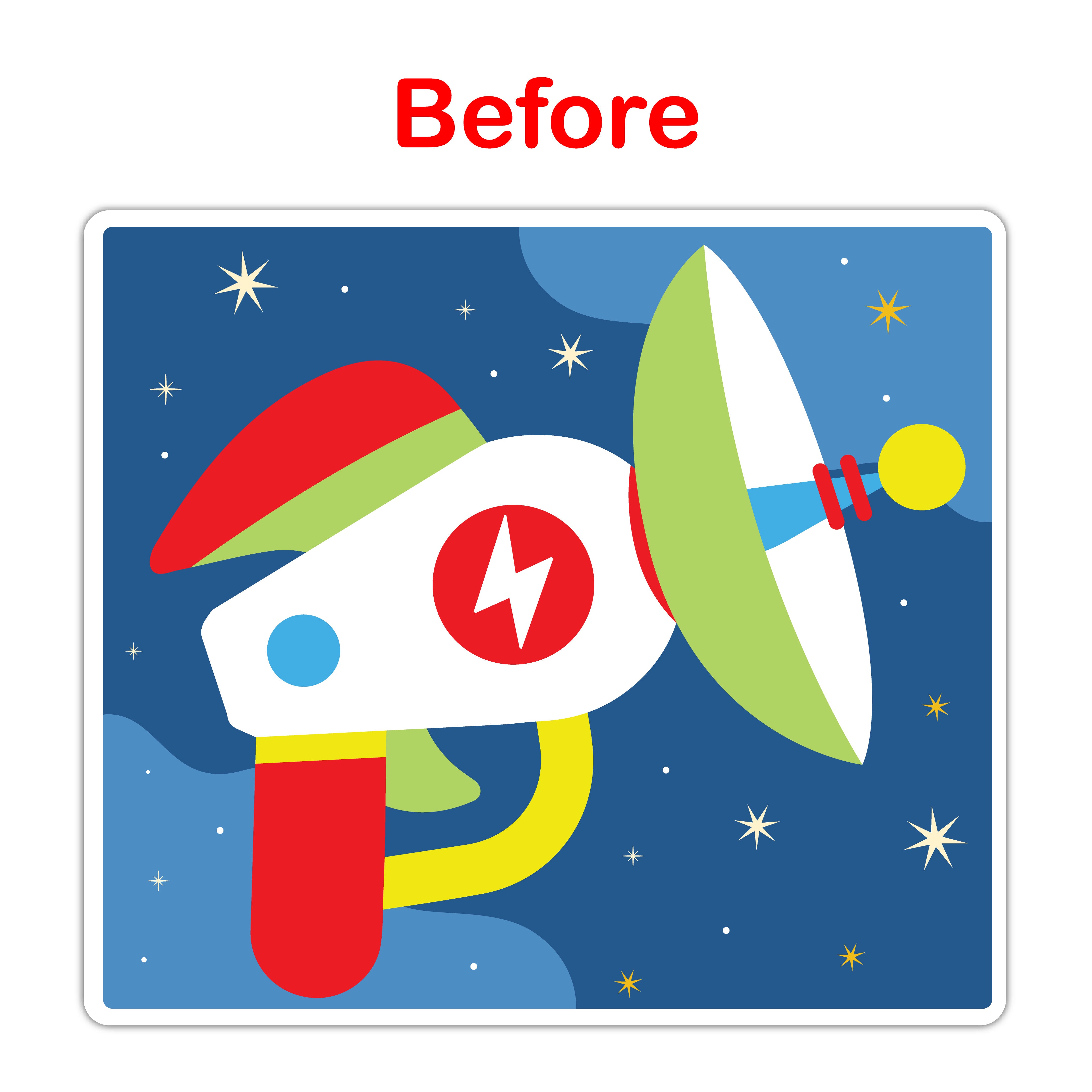 Sticky Mosaic Space Art Craft kit Age 3+