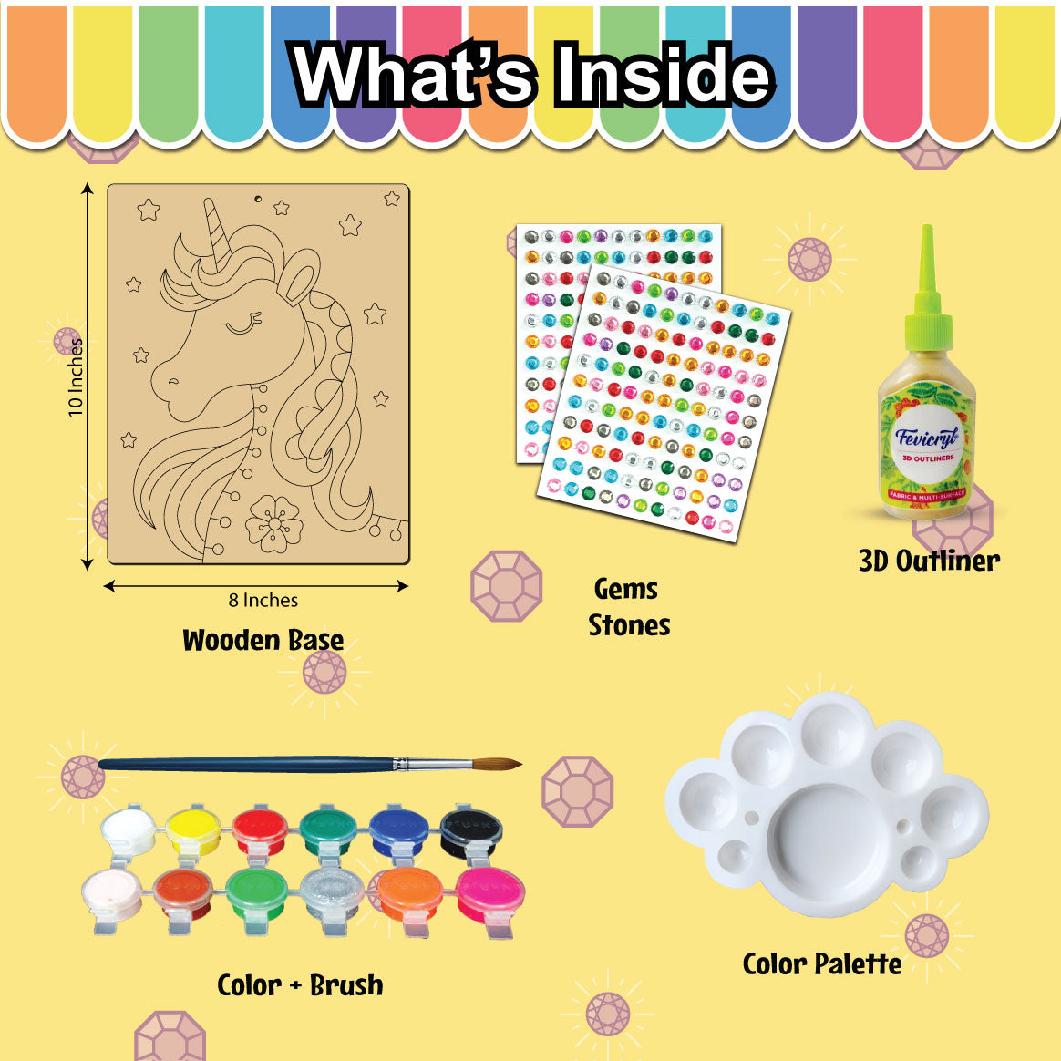 Diamond Art Craft Kit, Age 6+