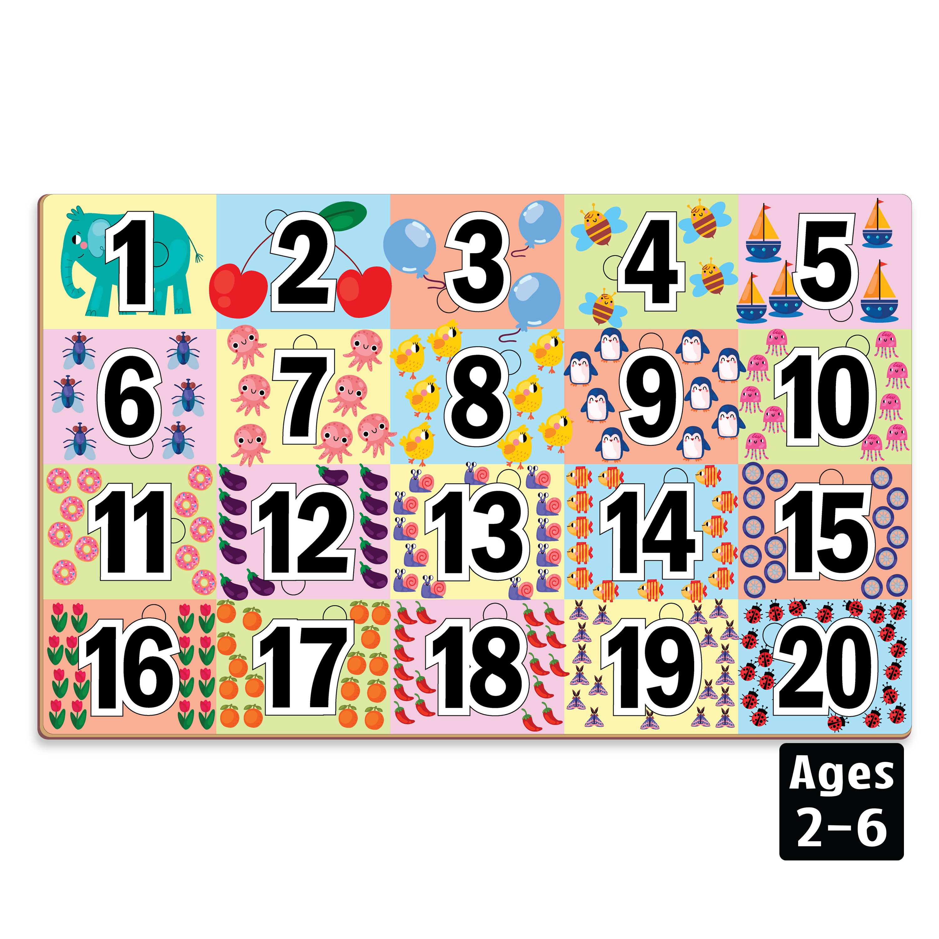 Wooden Number Puzzle, Age 2+