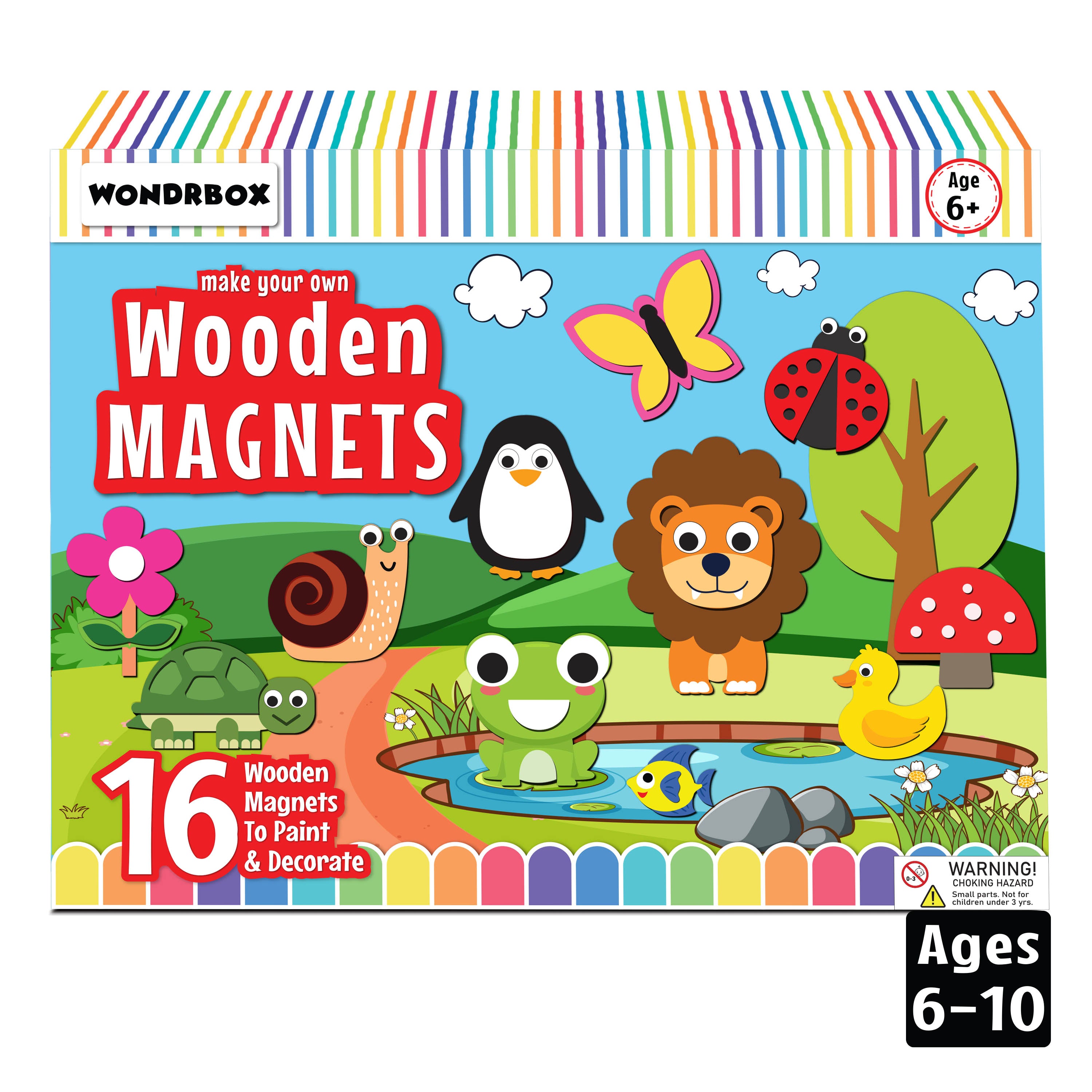 Wooden Magnets Art and Craft Activity Kit, Age 6+