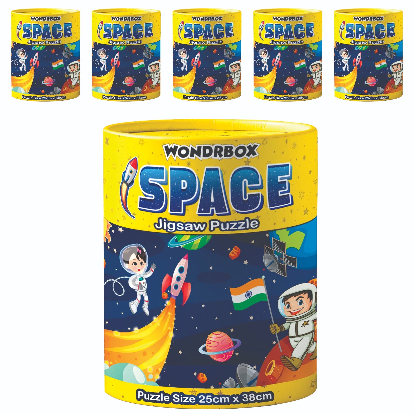 Birthday return gift Space 60 Pcs Jigsaw Puzzle ,Pack of 5 , Age 5+