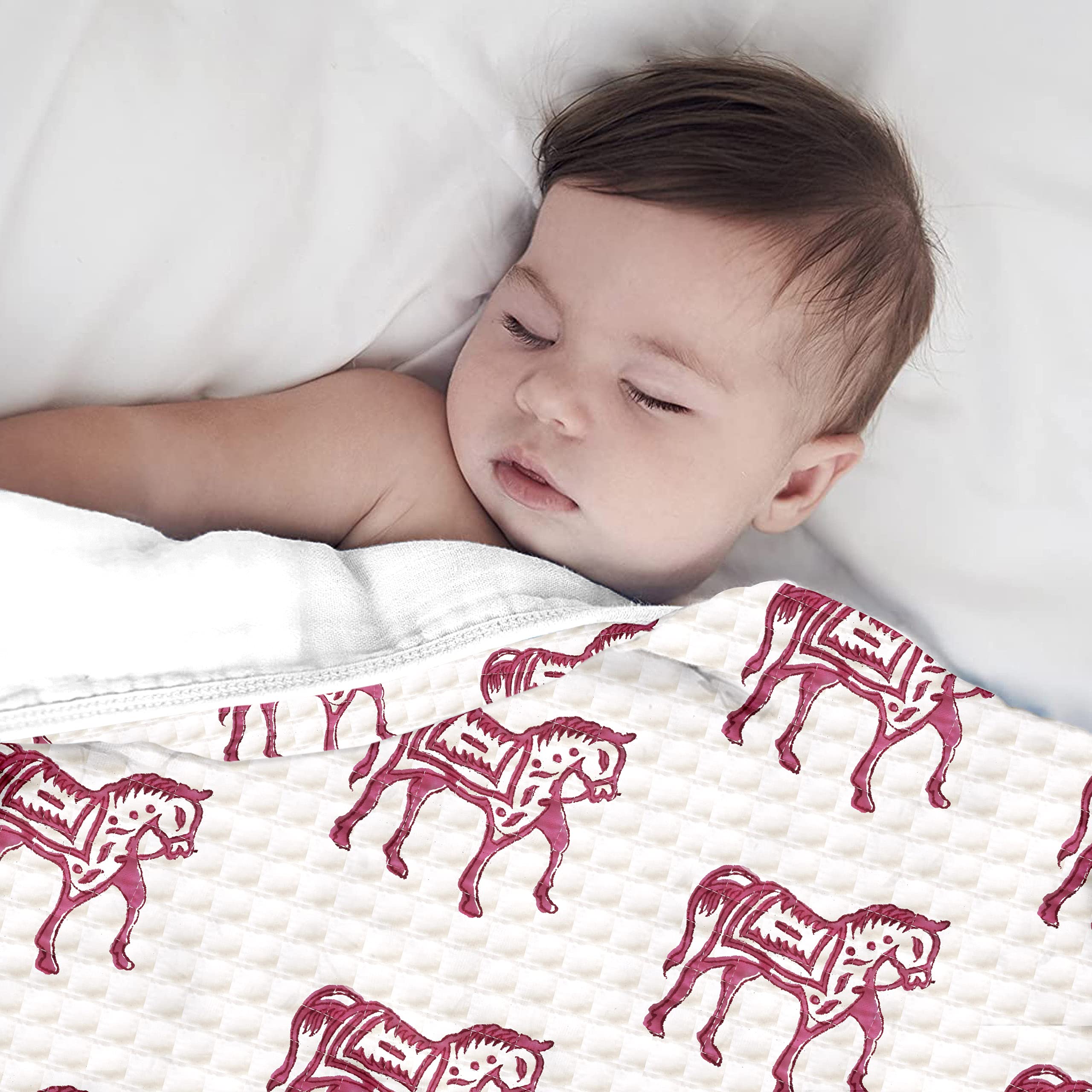 littleland Organic Bamboo Muslin Cotton Baby Blanket Swaddle Wrap Newborn - Extra Large Size 120 X 120 cm - Forest