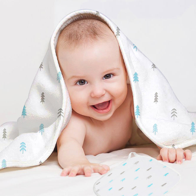 littleland Organic Muslin Cotton Swaddle Wrap Blanket for Newborn Baby (Set of 2, Animal)