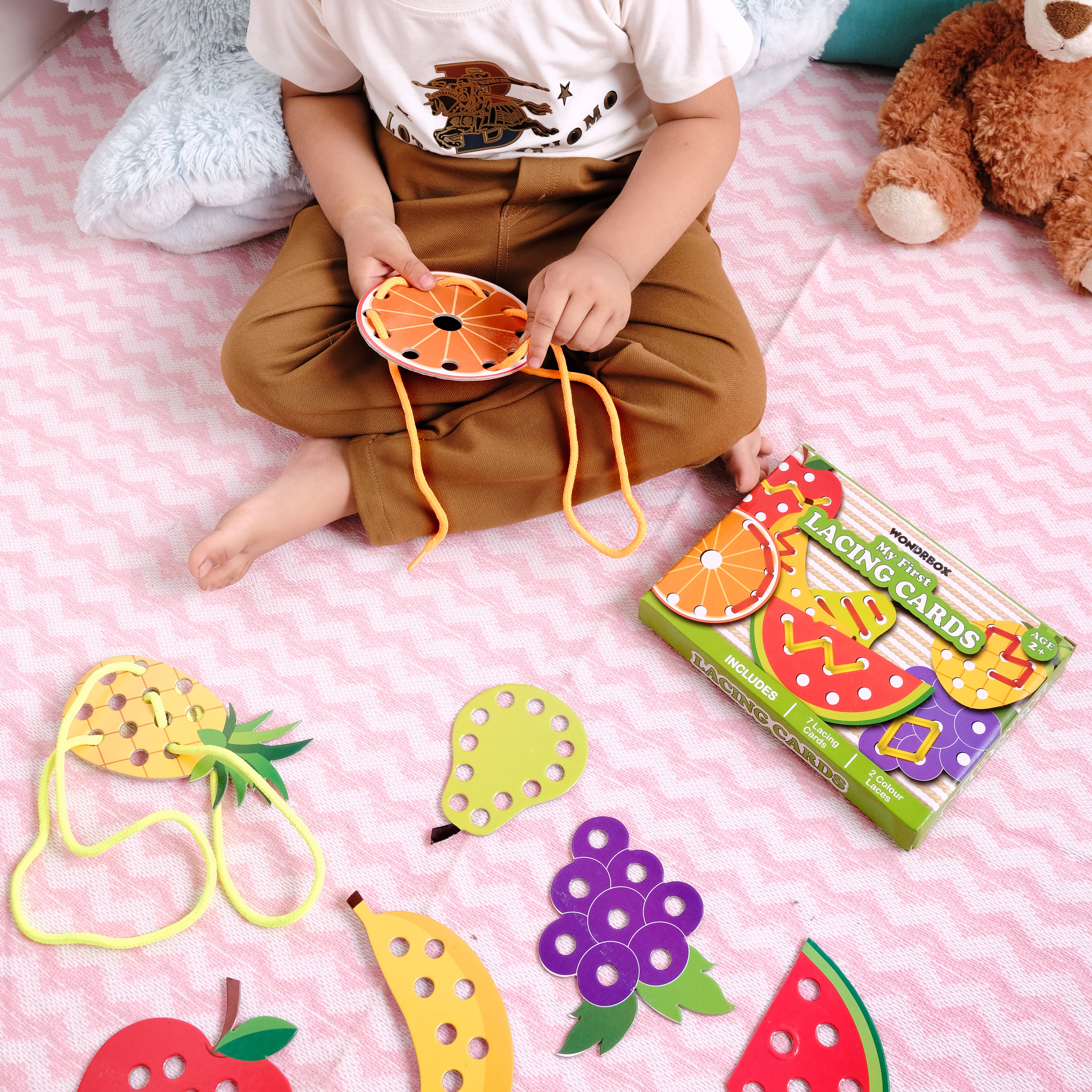 Fruits Lacing Activity Kit, Age 2+