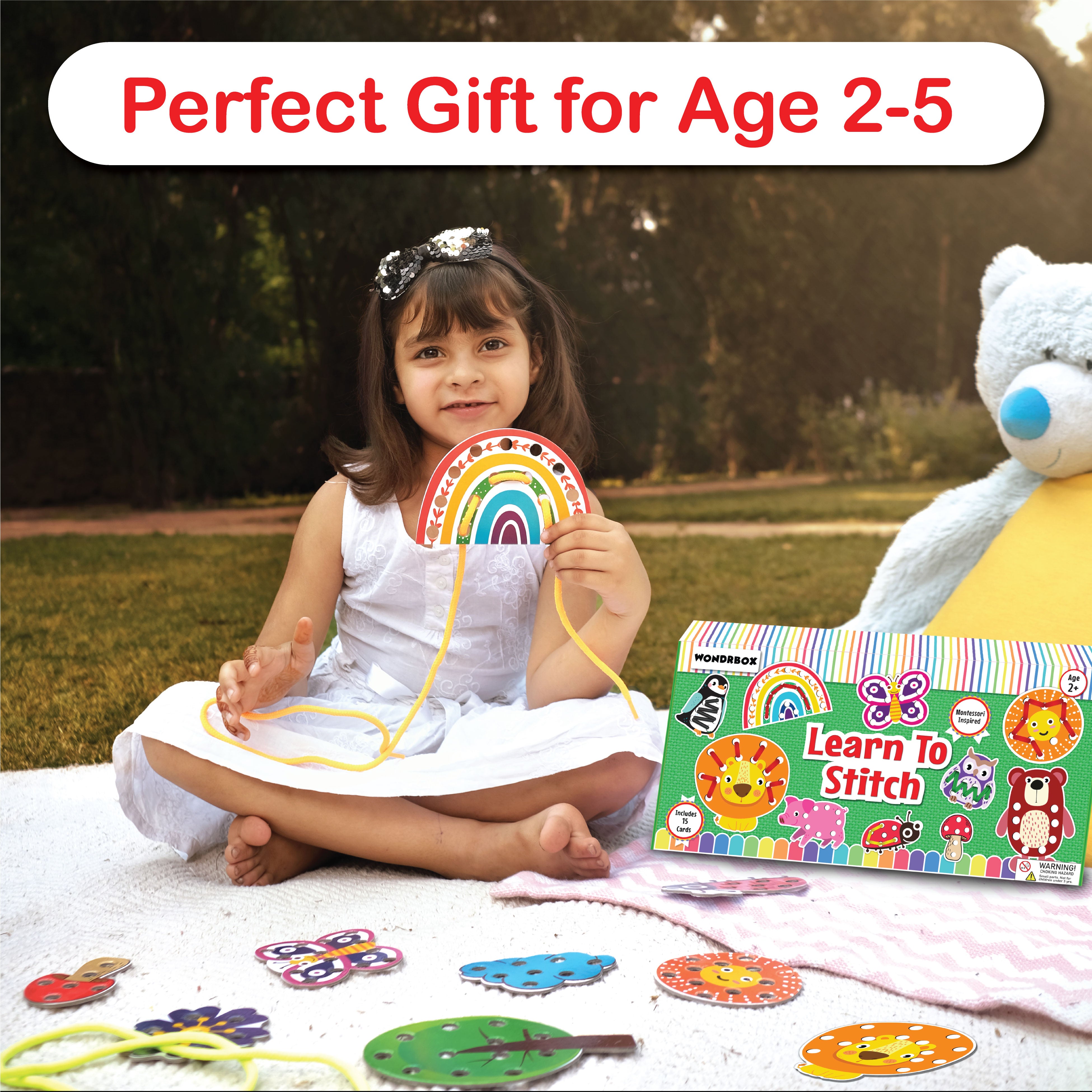 Learn to Stitch, Lacing Activity, Age 2+