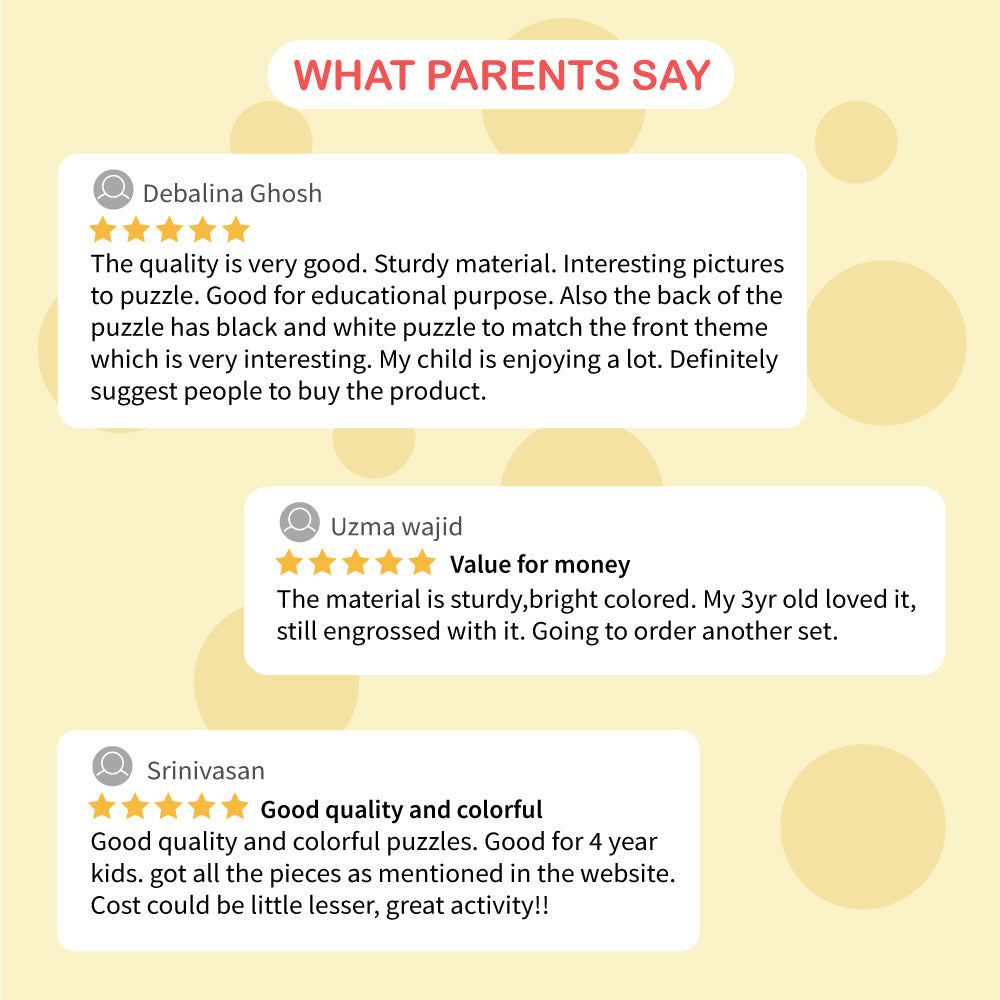 12 Pcs Animal and Birds Jigsaw Puzzle, Age 3+