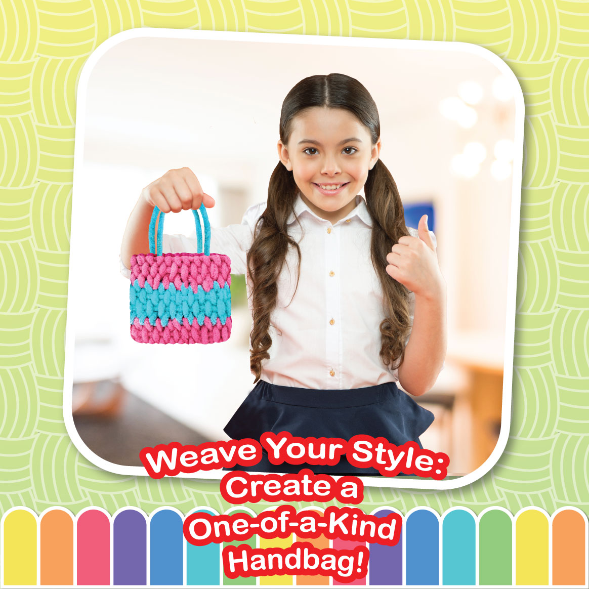 Weaving Loom Art and Craft Activity Kit, Age 6+