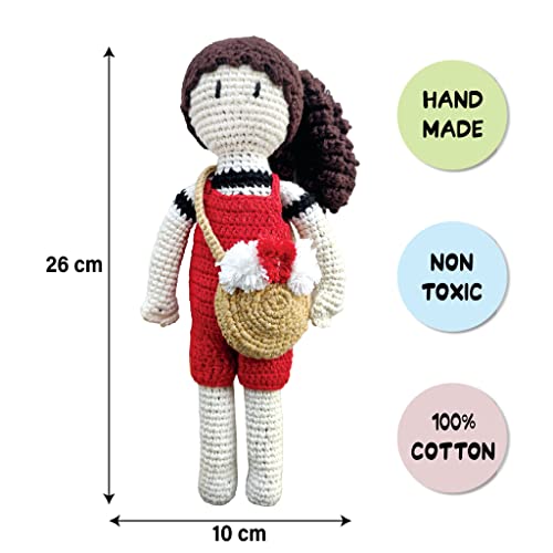 Red-Doll Crochet Toy , Age 0-3