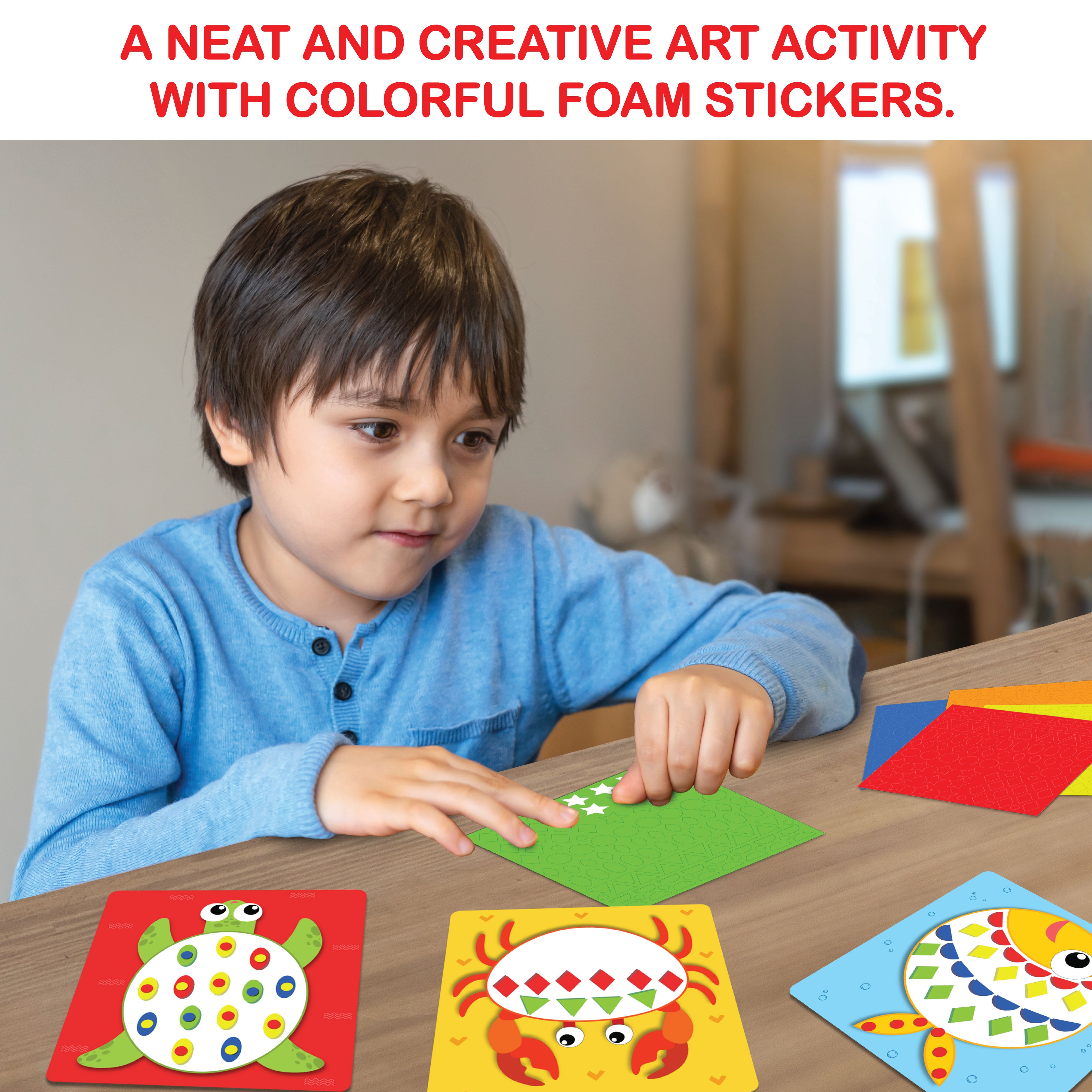 Sticky Mosaic Animal Art Craft Kit, Age 3+
