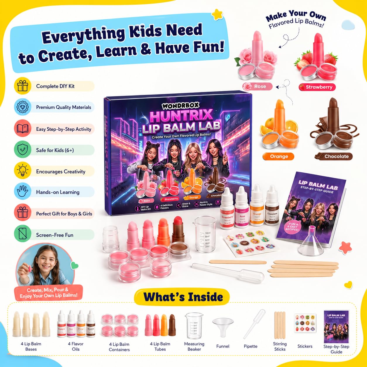 Huntrix Lip Balm Lab DIY Kit (Pack of 10)