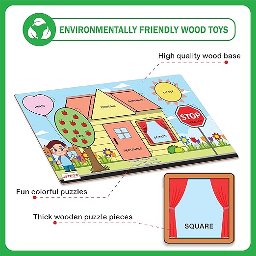 Wooden Shape Puzzle, Age 2+