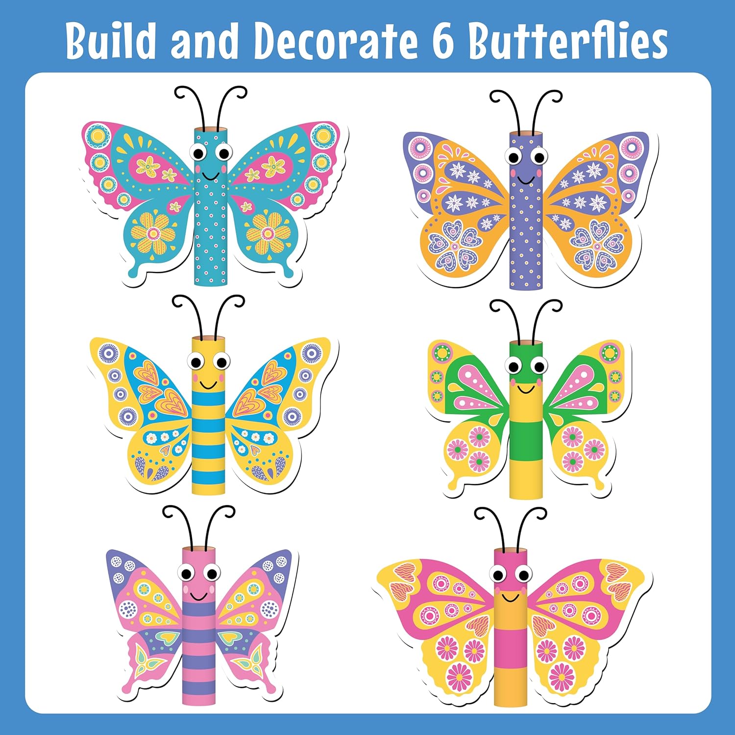 Butterflies Arts and Crafts Activity Kit, Age 4+