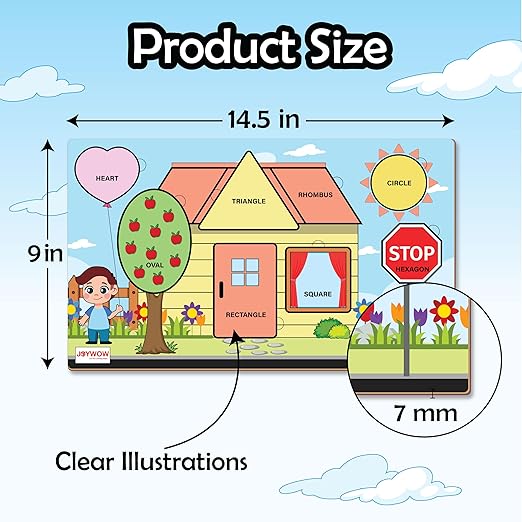 Wooden Shape Puzzle, Age 2+