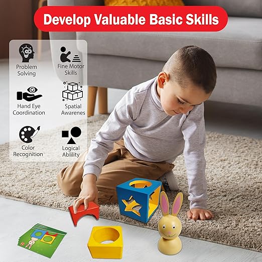 Bunny Boo Wooden Toys, Age 2+