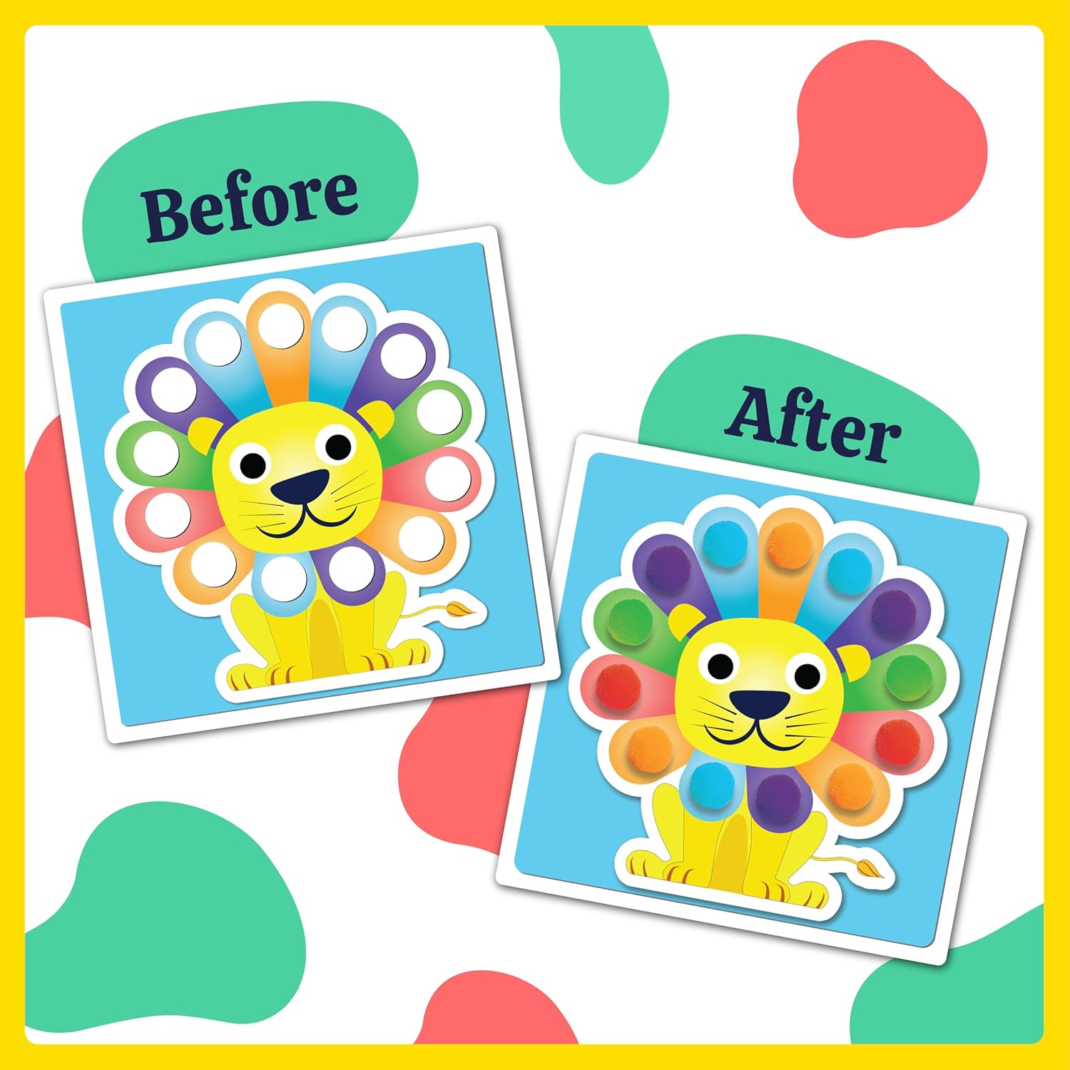 Pom Pom Arts and Crafts Activity Kit, Age 2+