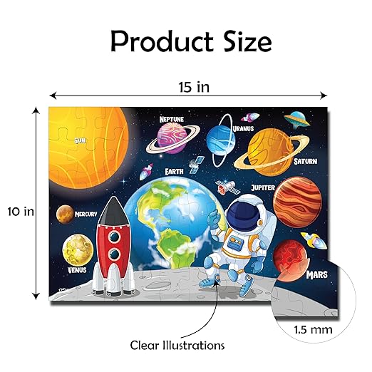 Solar jigsaw Puzzle for kids 60 Pcs Puzzle