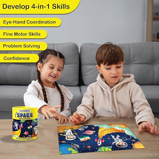 Birthday return gift Space 60 Pcs Jigsaw  Puzzle ,Pack of 10 , Age 5+