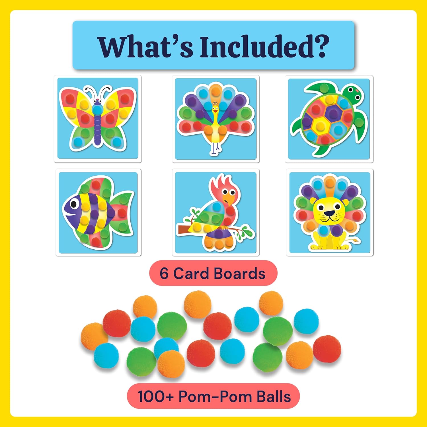 Pom Pom Arts and Crafts Activity Kit, Age 2+