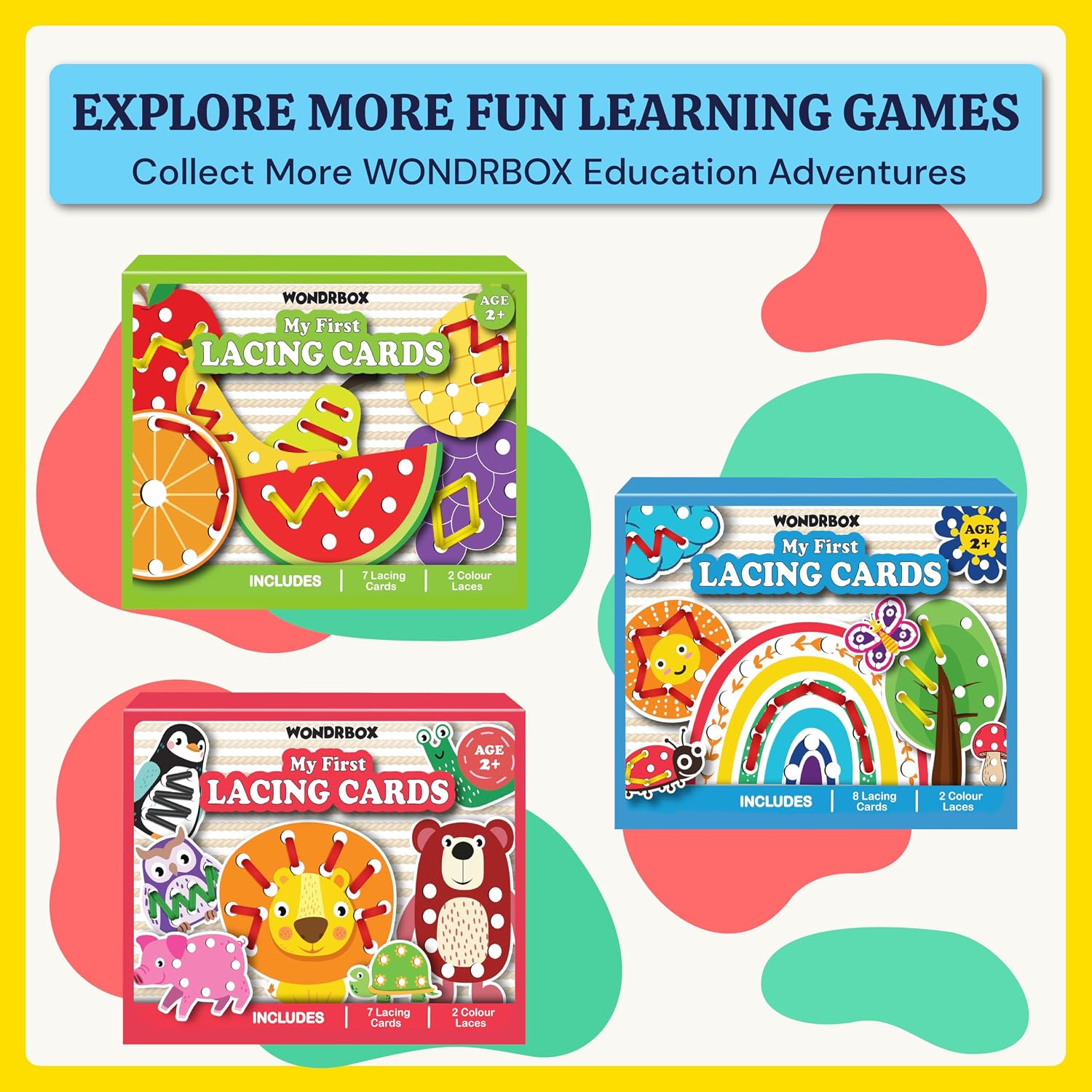 Fruit Lacing Activity Kit, Age 2+