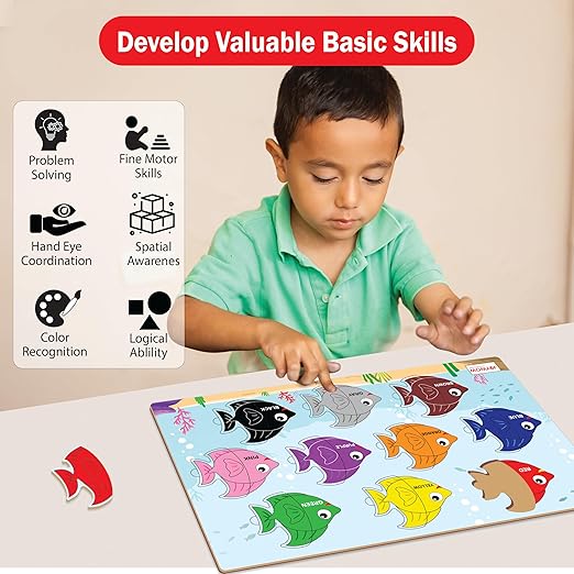 Wooden Color Puzzle, Age 2+