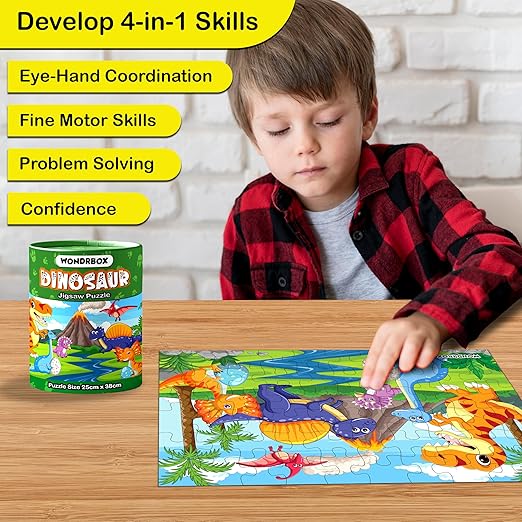 Dinosaur and Carnival Jigsaw Puzzle, Age 5+