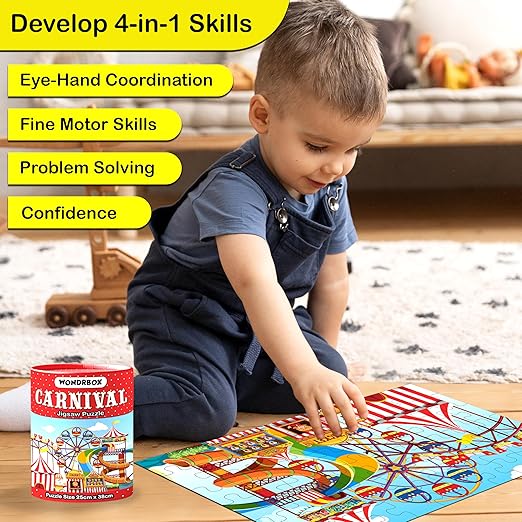 60 Pieces Carnival Jigsaw Puzzles, Age 5+