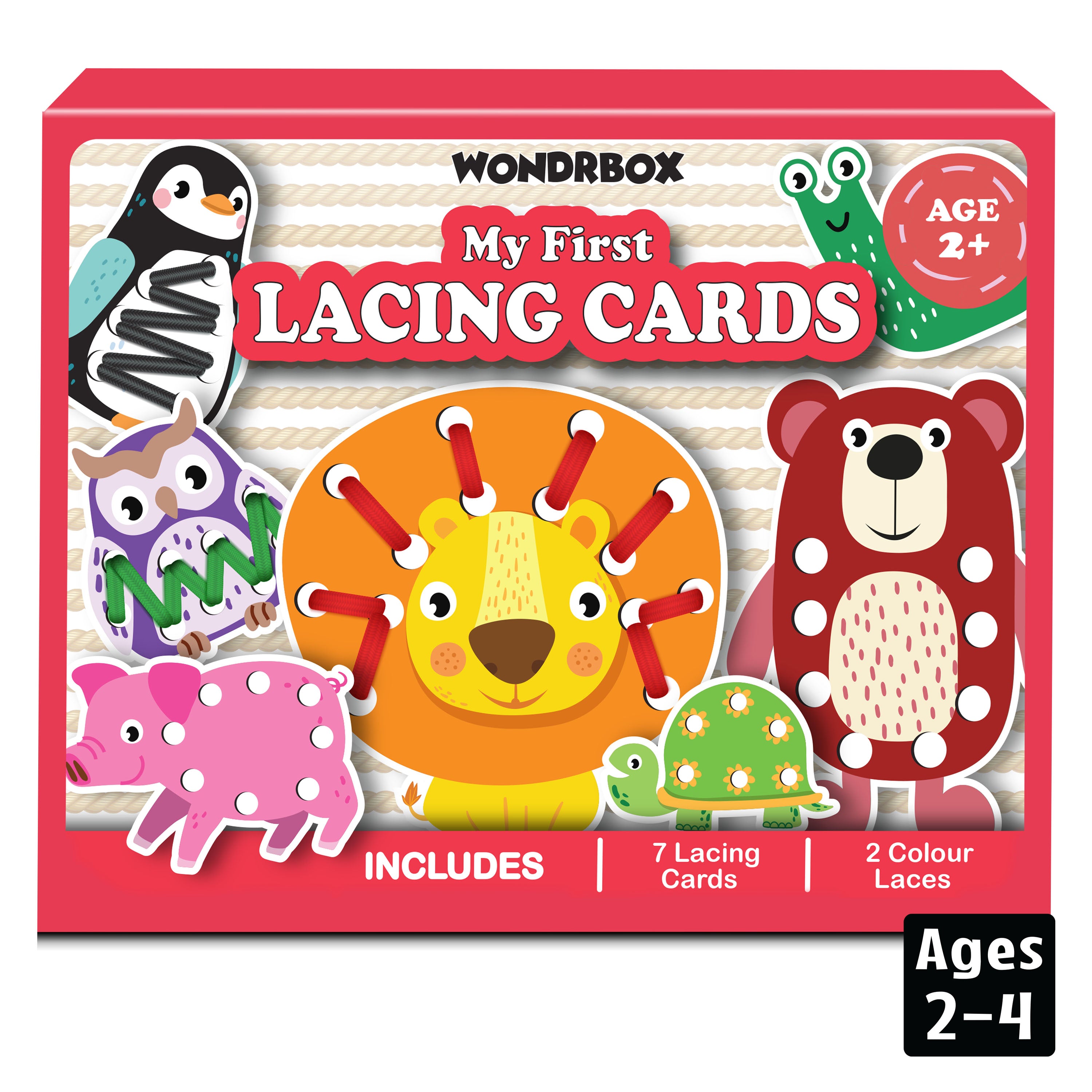 Animal Lacing Activity Kit, Age 2+