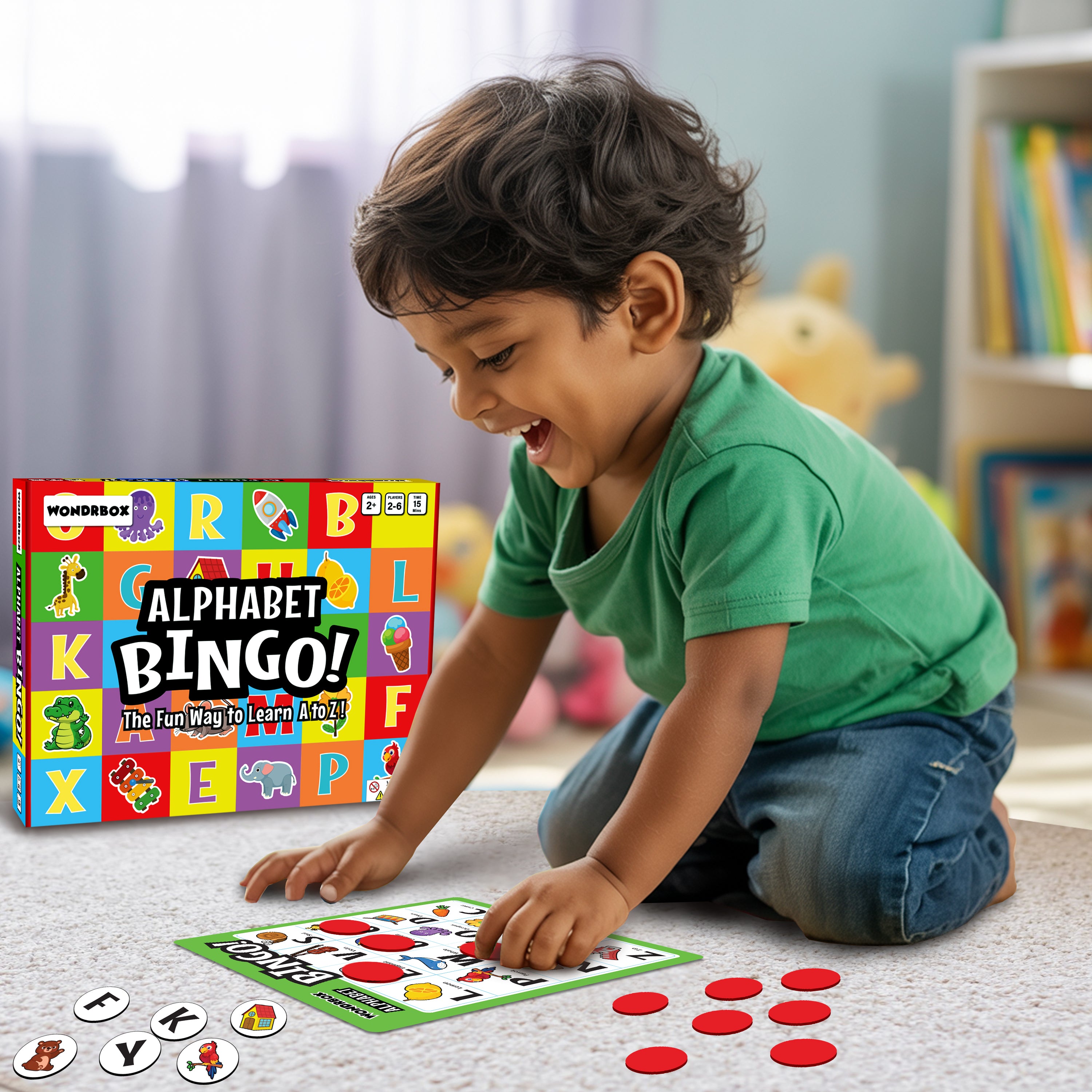 Alphabet Bingo Board Game Ages 2+