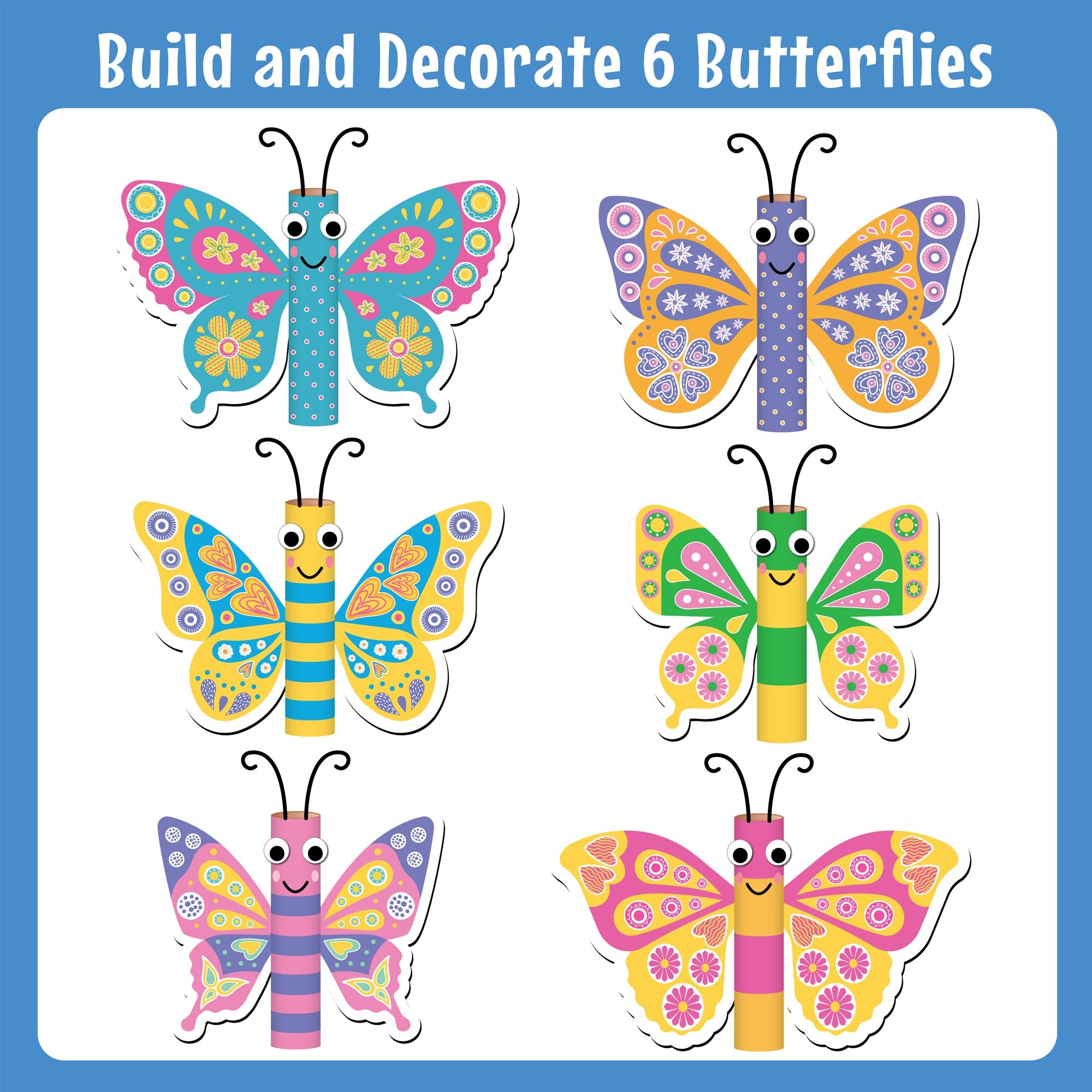 Butterflies Arts and Crafts Activity Kit, Age 4+