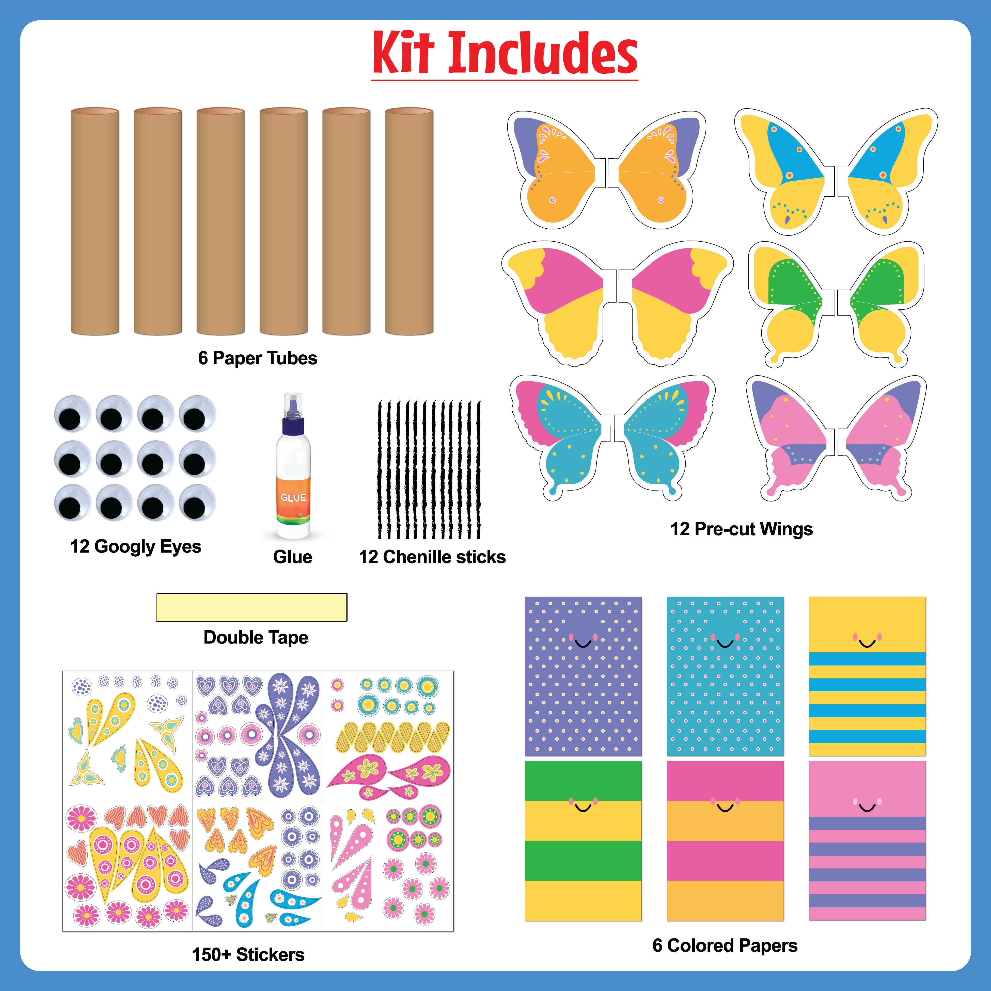 Butterflies Arts and Crafts Activity Kit, Age 4+