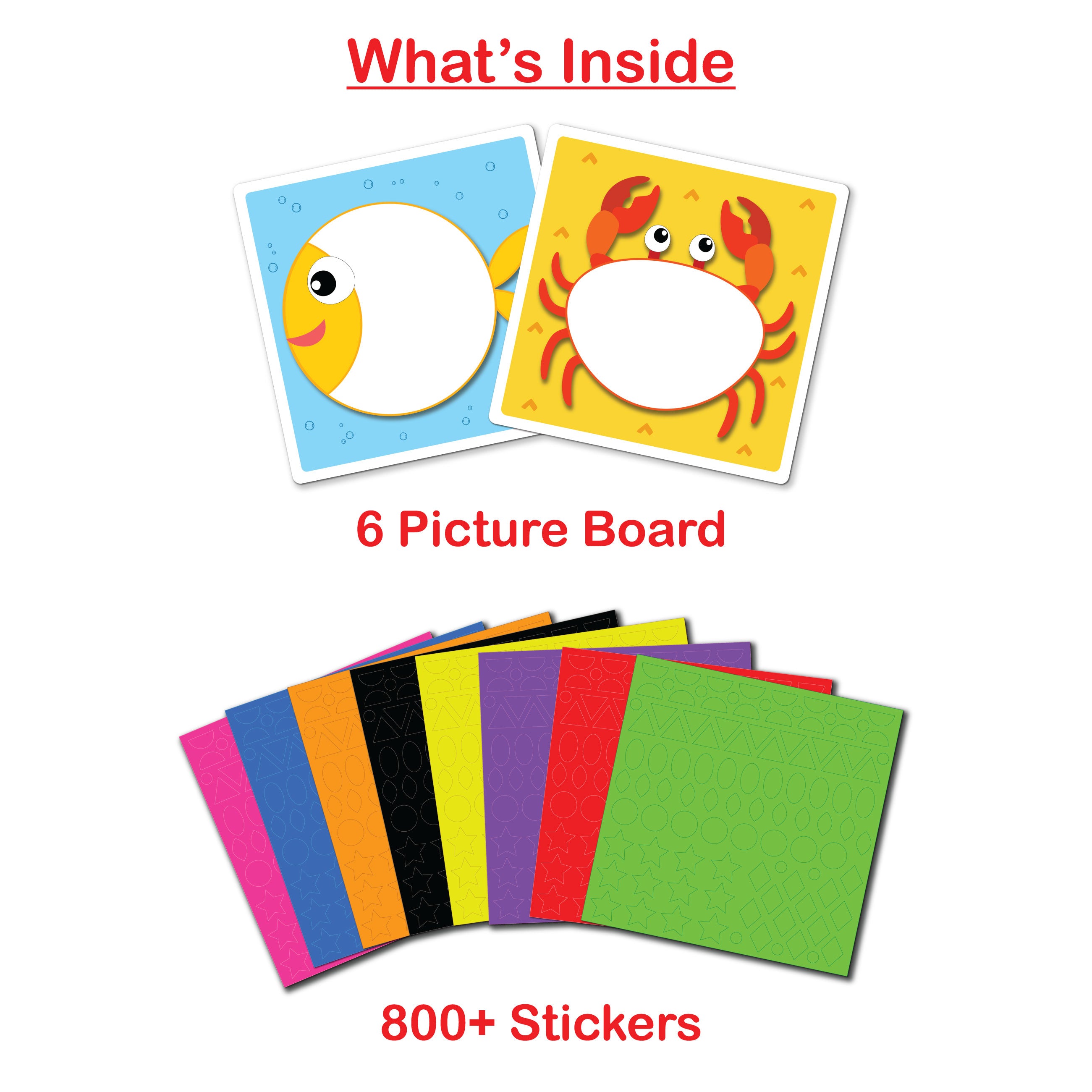 Sticky Mosaic Animal Art Craft Kit, Age 3+