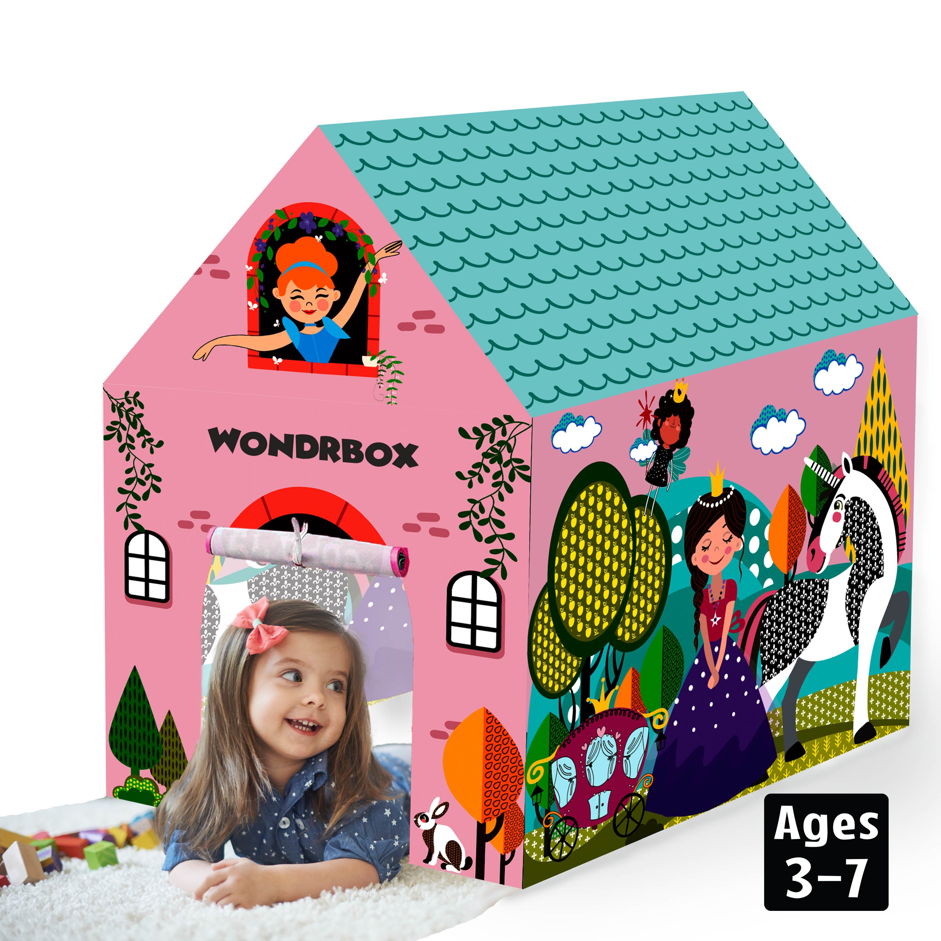 Princess and Unicorn Play Tent House, Age 3+