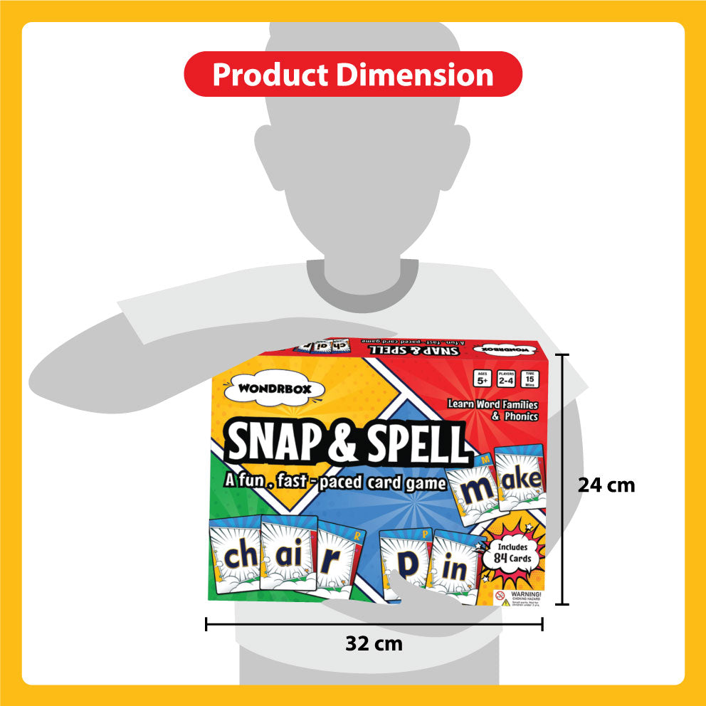 Snap & Spell Card Game,  Ages 5+