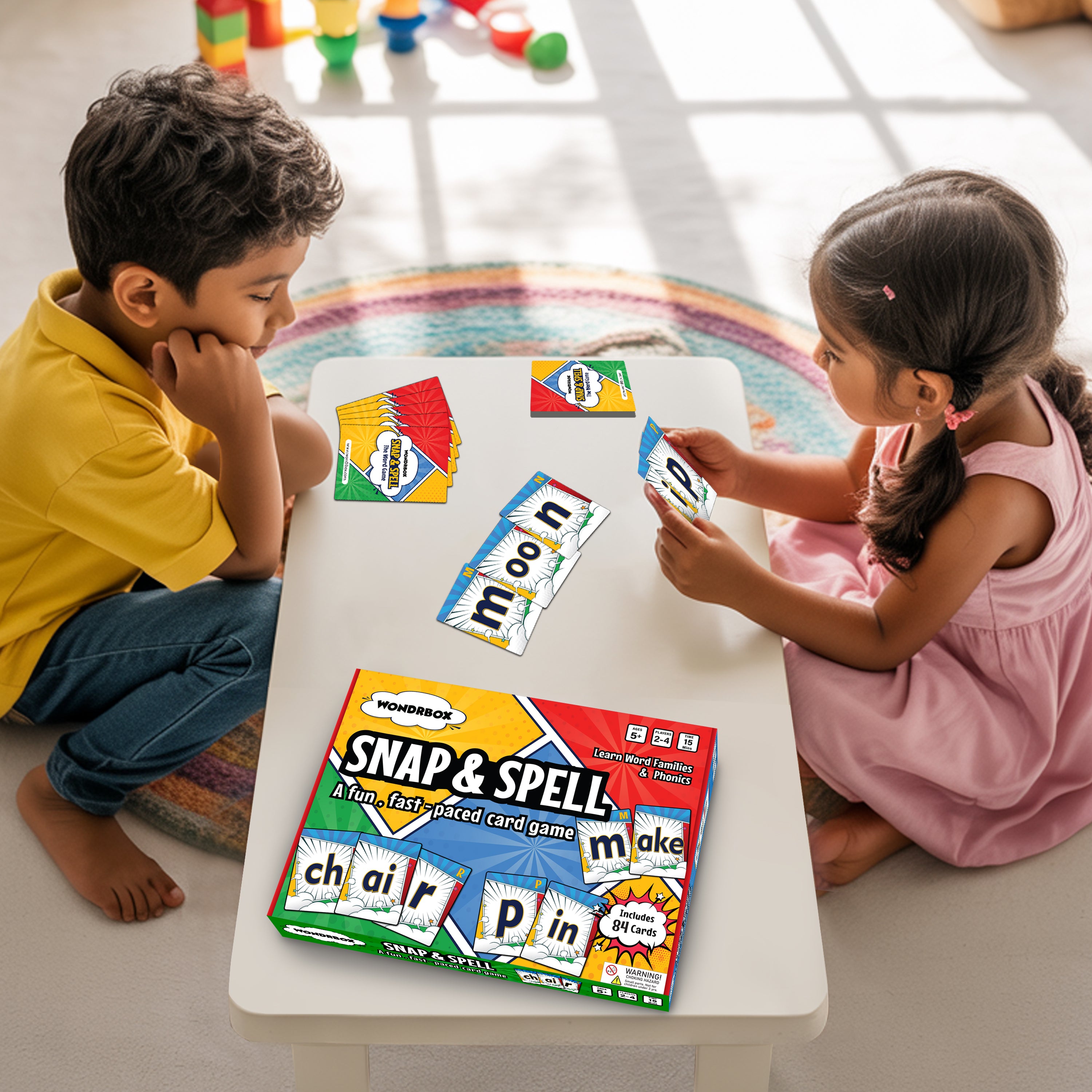 Snap & Spell Card Game,  Ages 5+