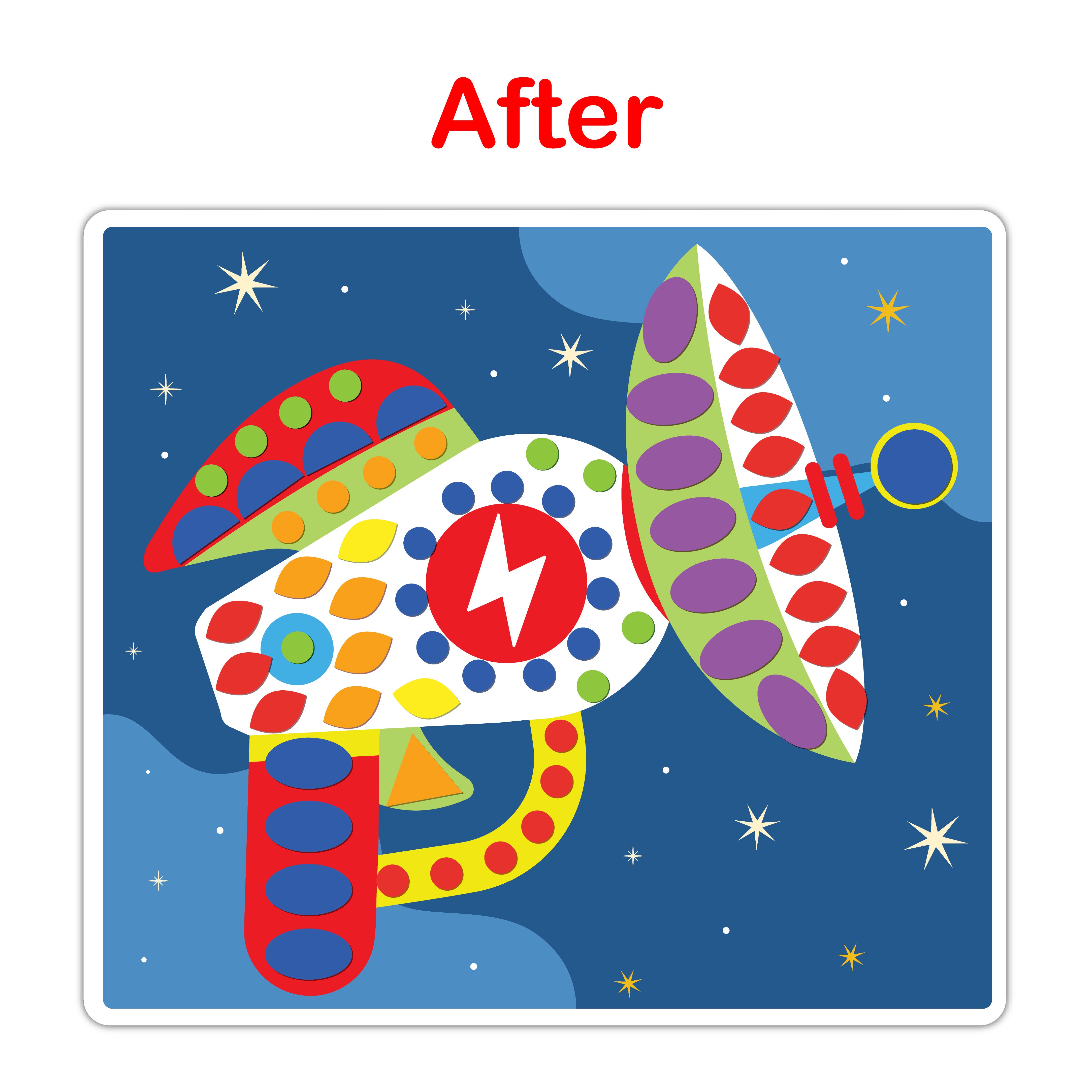 Sticky Mosaic Space Art Craft kit Age 3+