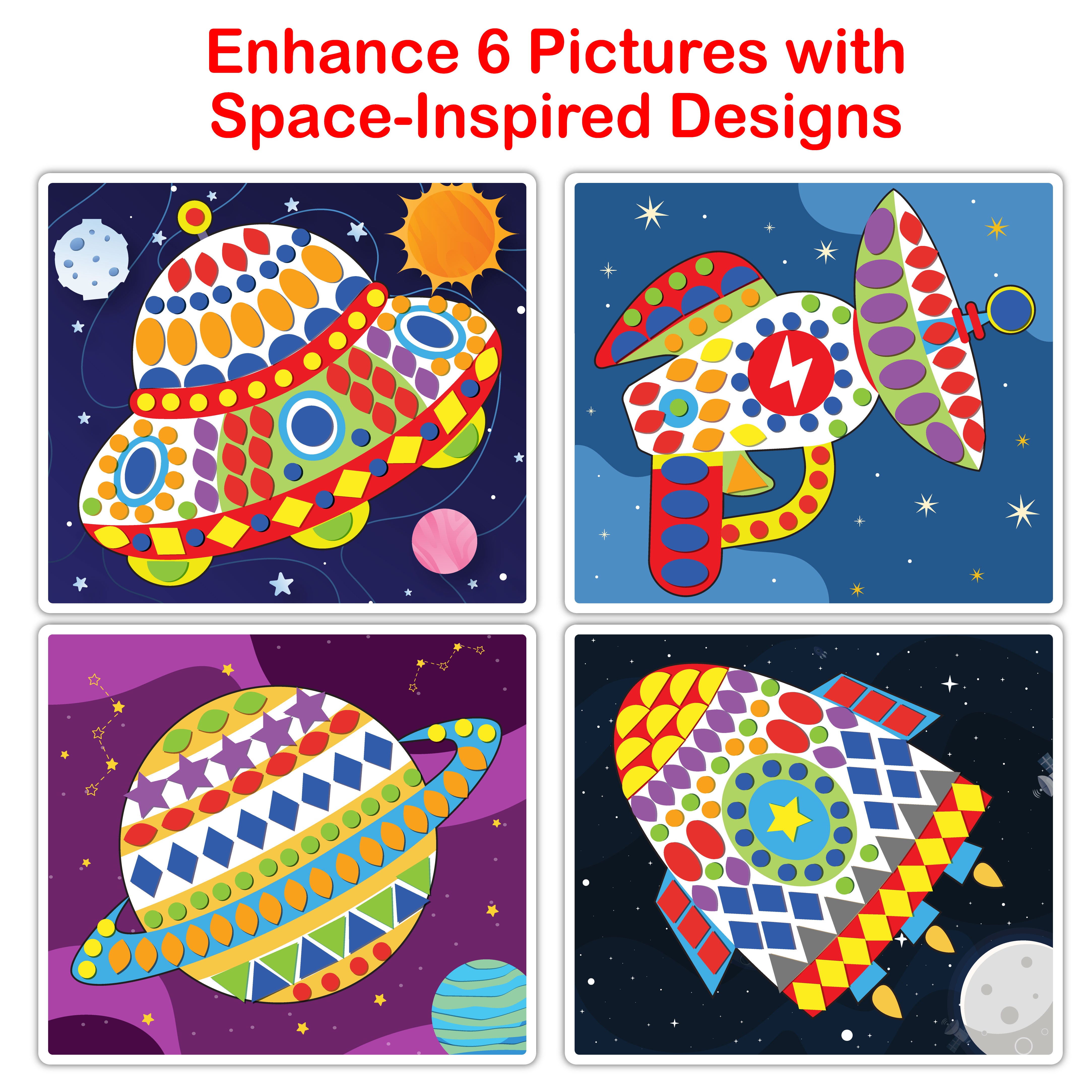 Sticky Mosaic Space Art Craft kit Age 3+