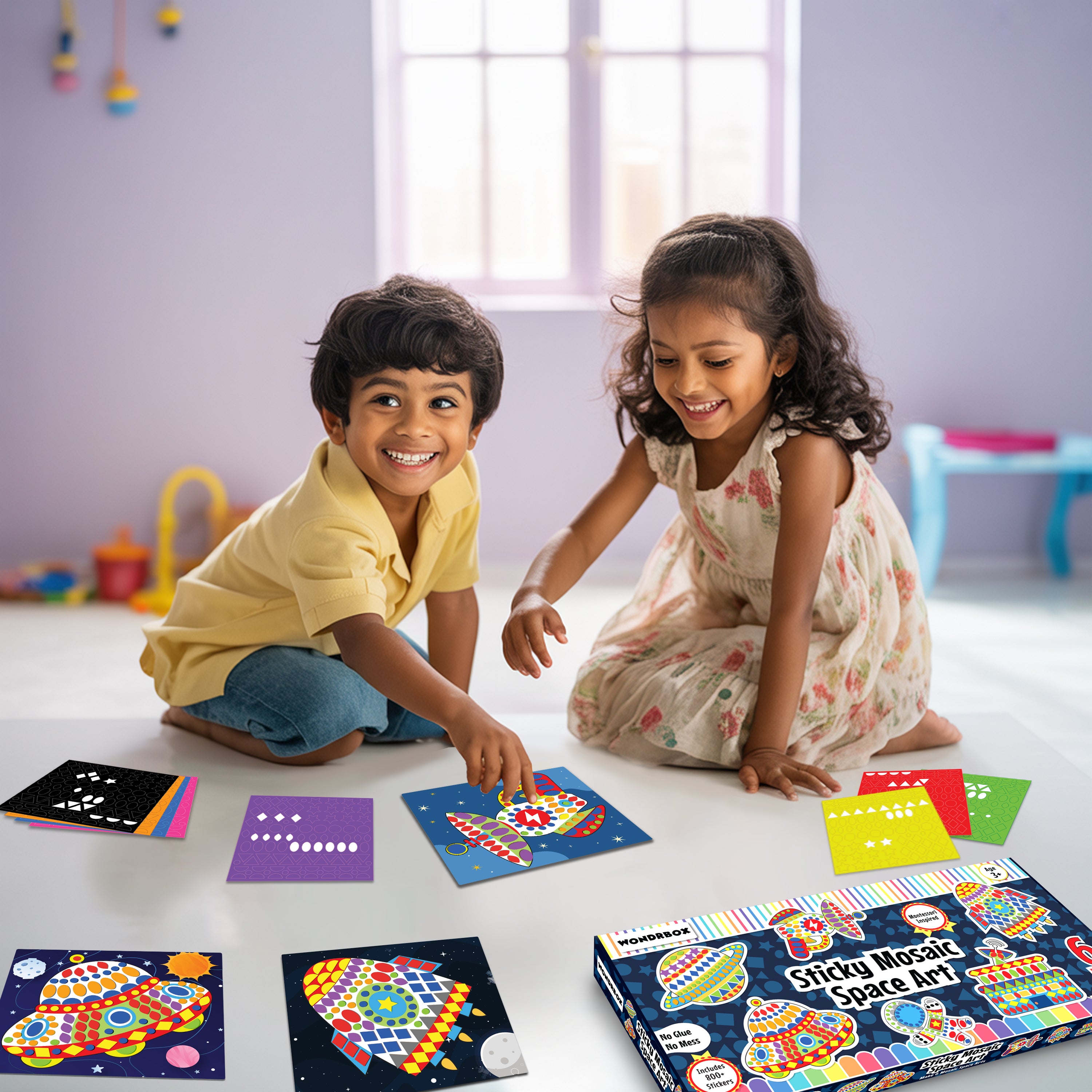 Sticky Mosaic Space Art Craft kit Age 3+